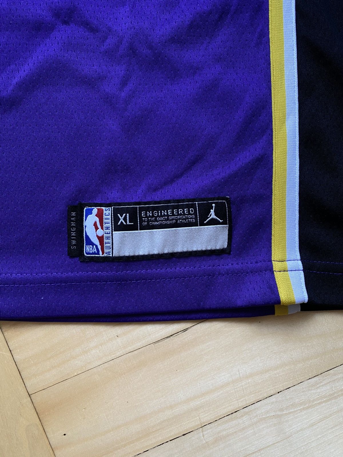 Jordan Brand #23 James L.A. Lakers Jordan Brand NBA Basketball Jersey Size US XL / EU 56 / 4 - 3 Thumbnail