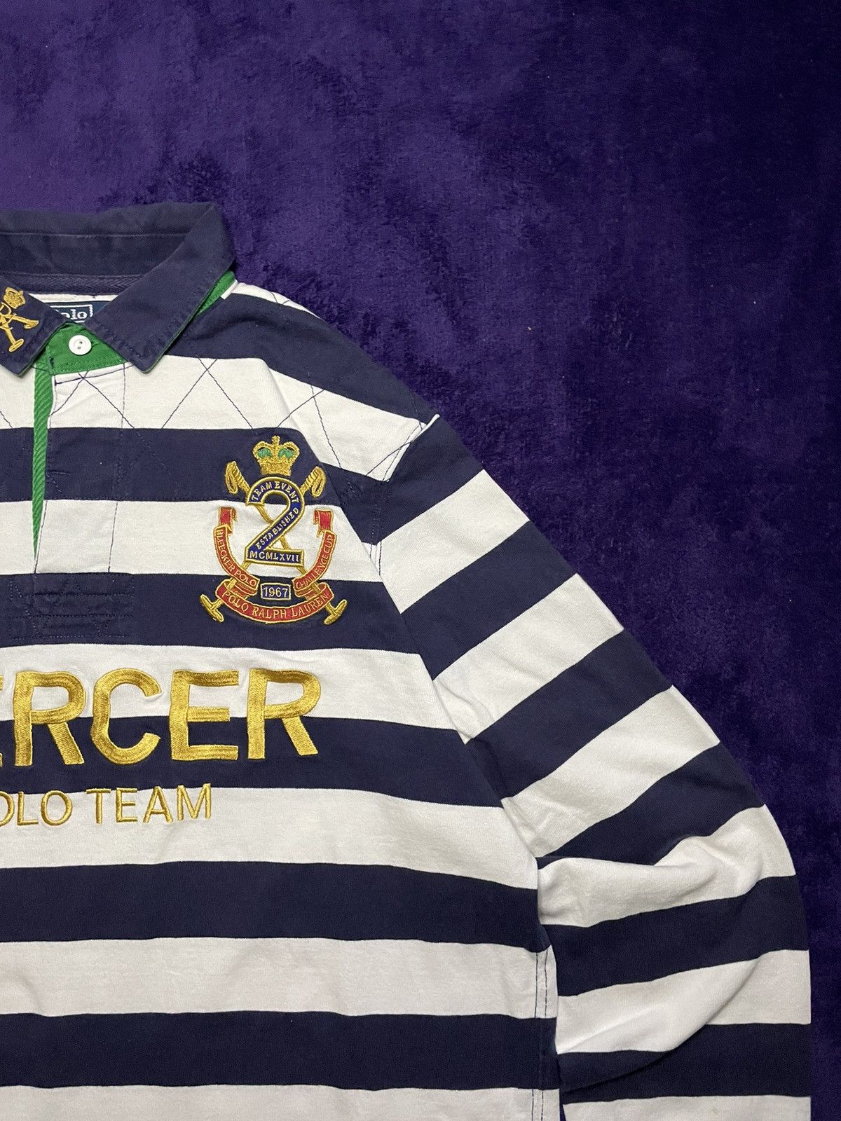 Polo Ralph Lauren × Ralph Lauren Vintage Ralph Lauren longsleeve Mercer Polo Team Size US L / EU 52-54 / 3 - 5 Thumbnail