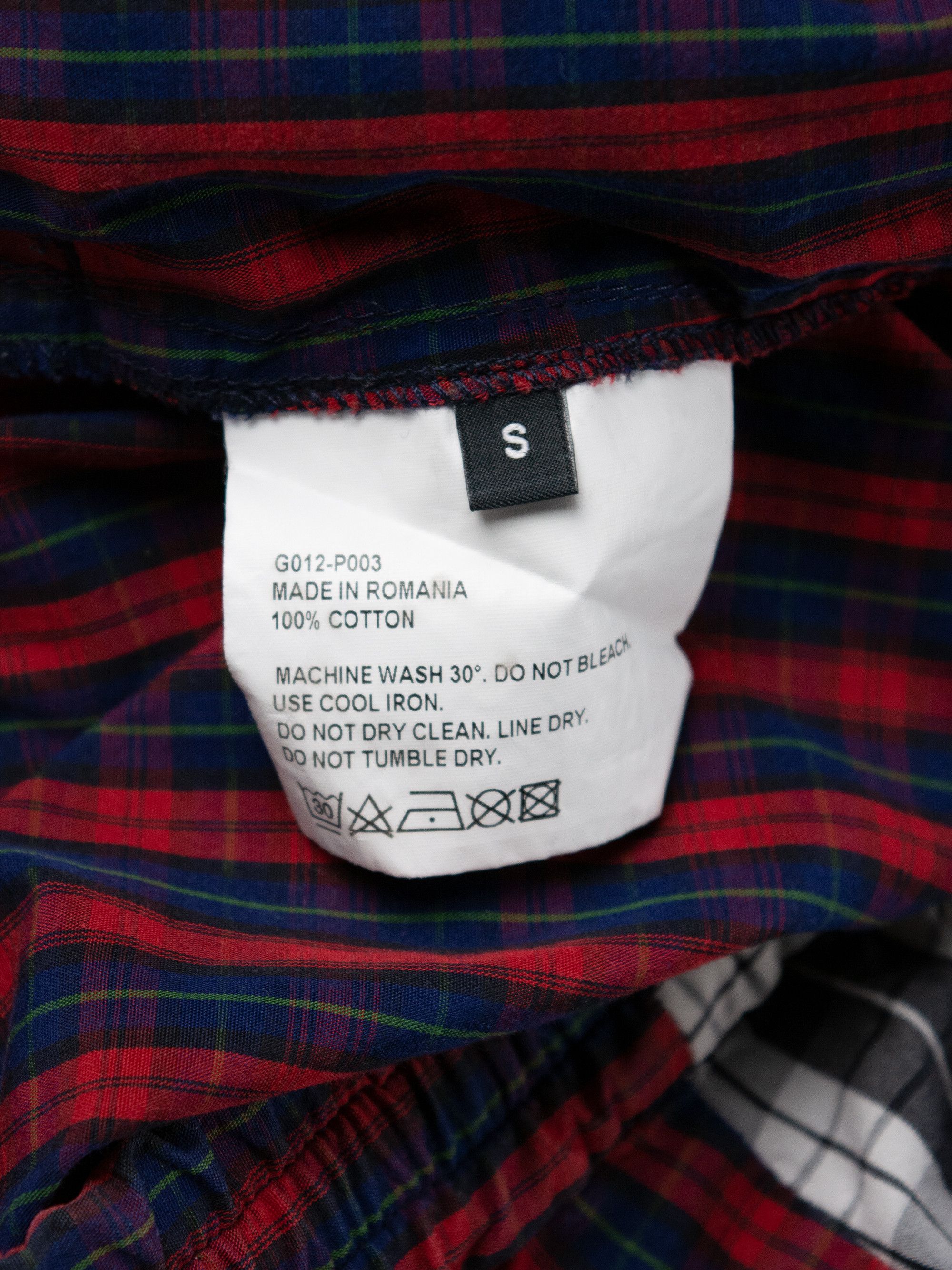 Gosha Rubchinskiy Gosha Rubchinskiy - S/S 2018 - split check shorts Size US 30 / EU 46 - 6 Thumbnail