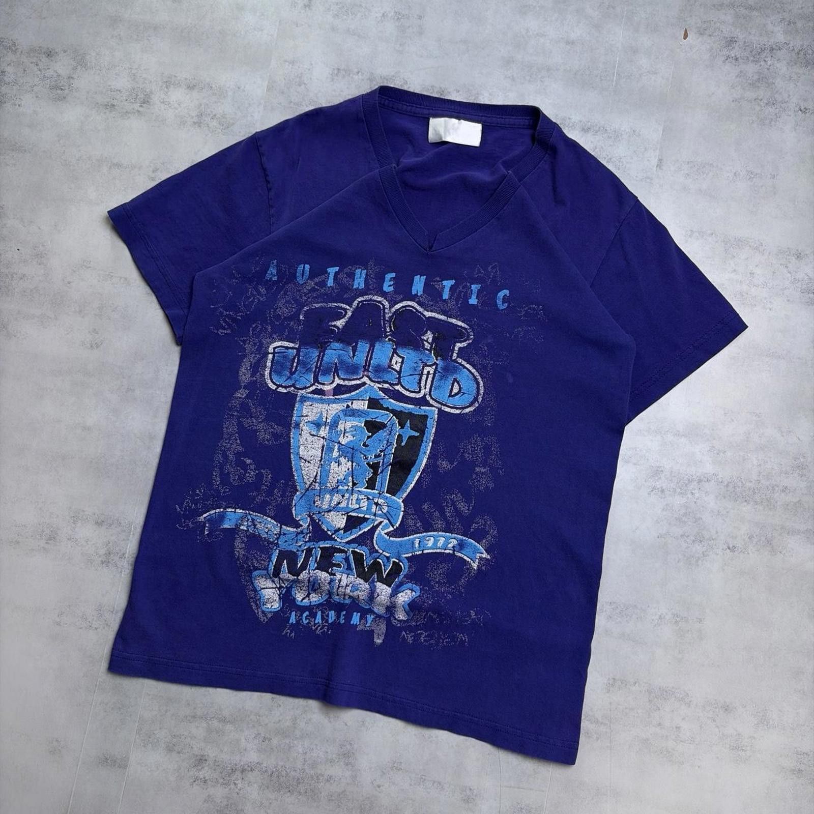 Other Y2K Purple East Unltd Grunge Skater Gothic V-Neck T-Shirt Size L / US 10 / IT 46 - 2 Thumbnail