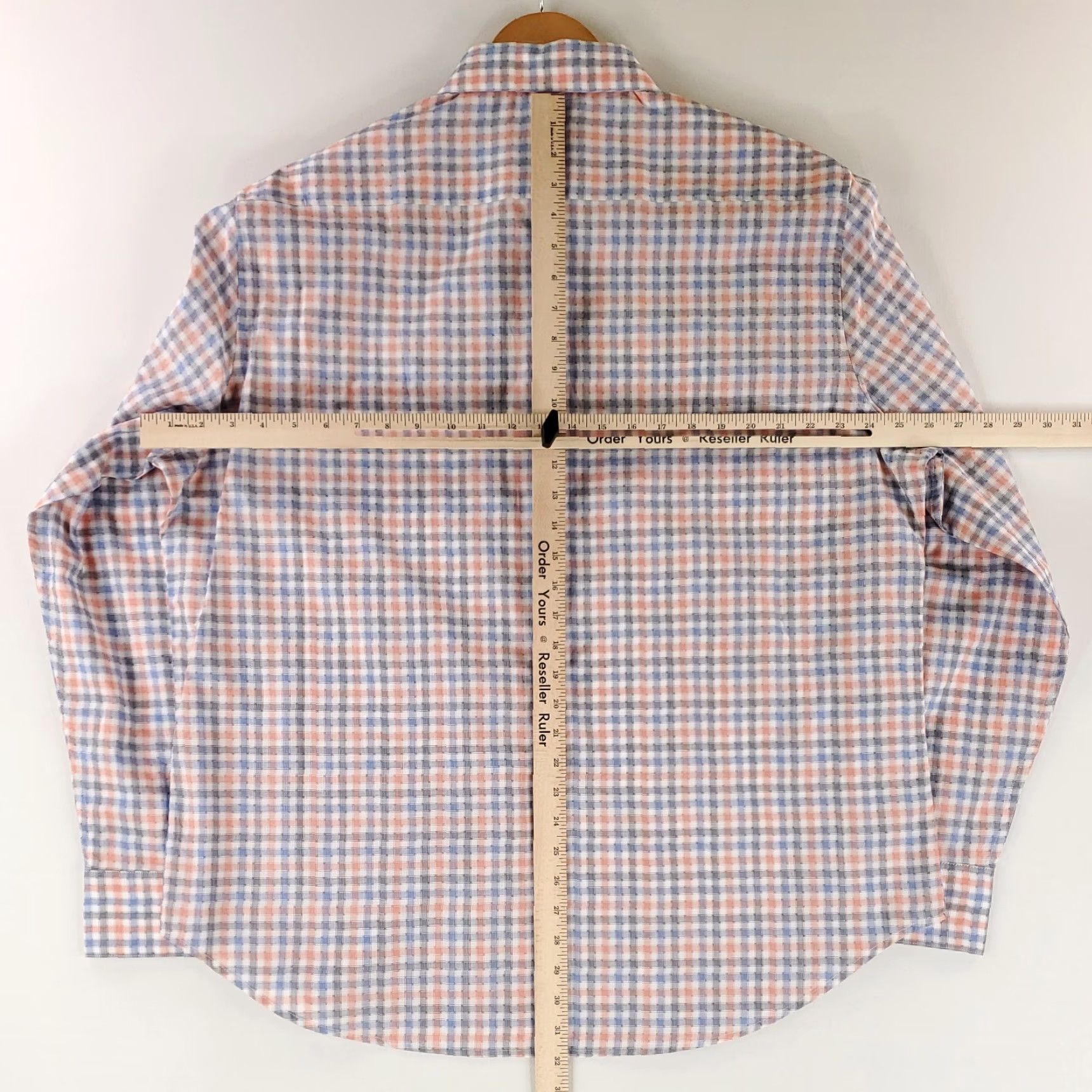 Robert Graham Robert Graham Button-Up Shirt Mens 2XL Multicolor Pastel Blue Pink White Check Plaid Long Sleeve Size US XXL / EU 58 / 5 - 8 Thumbnail