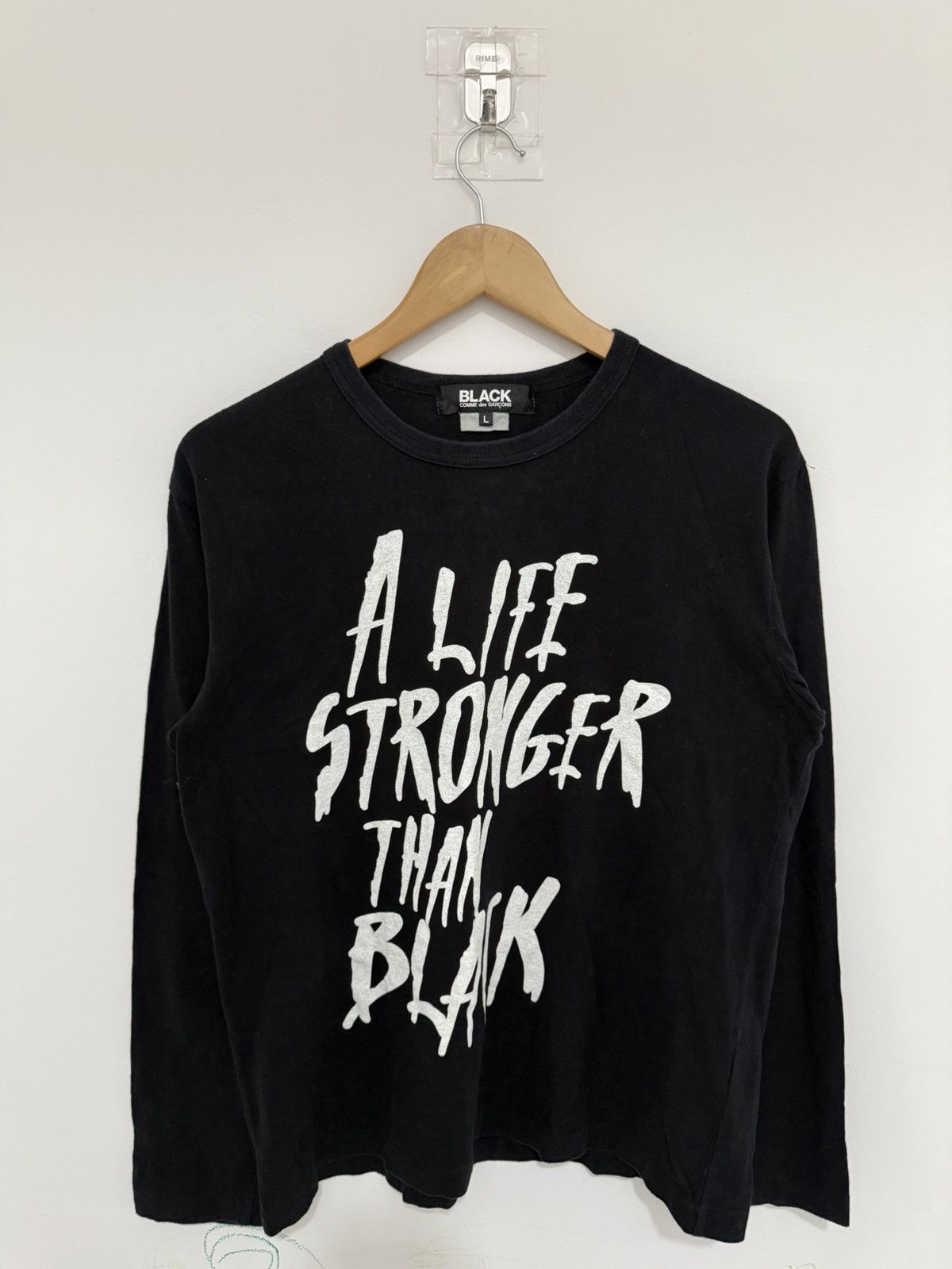 Comme des Garcons Vintage Comme Des Garcons Black Wording Longsleeve Size L / US 10 / IT 46 - 1 Thumbnail