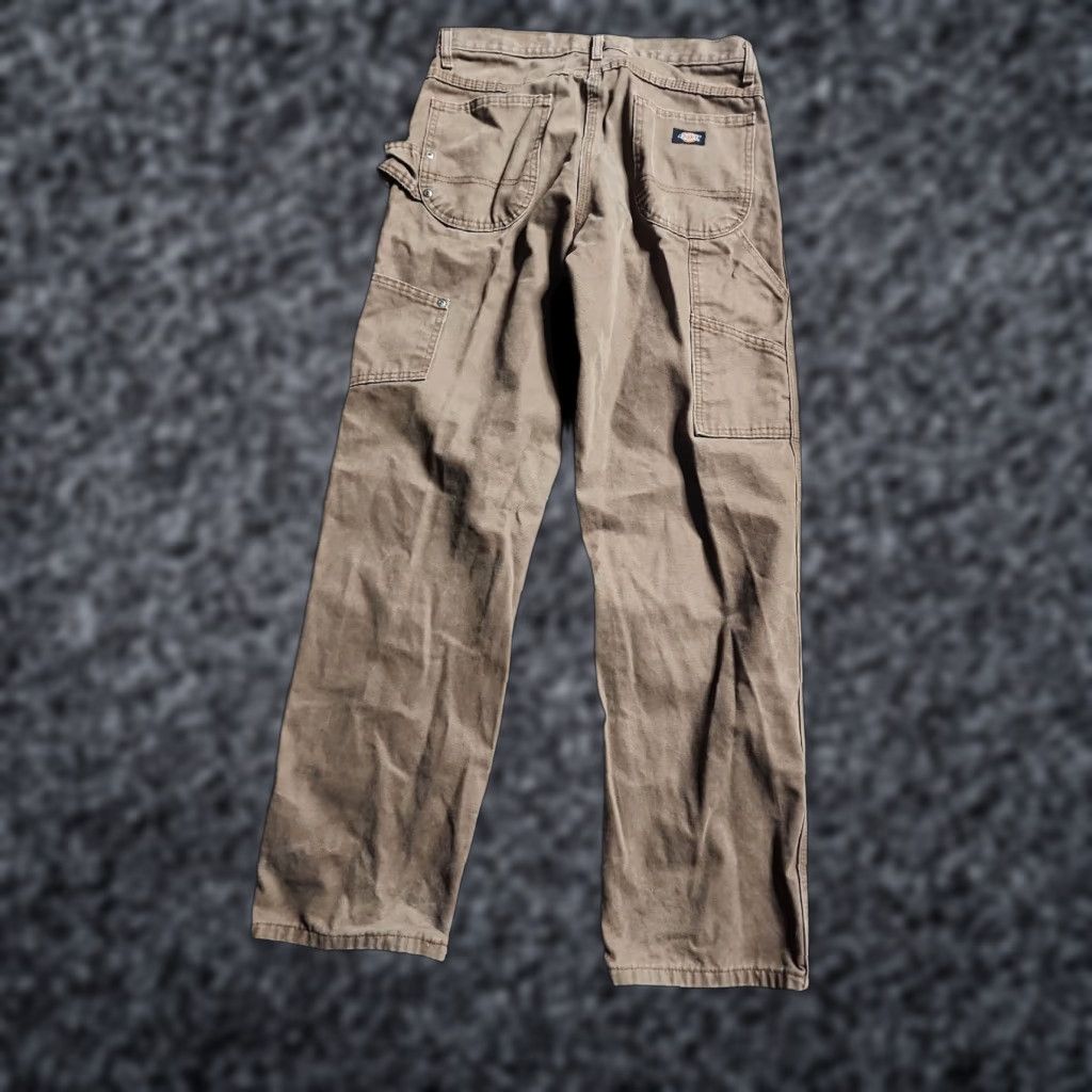 Dickies VINTAGE Dickies Jeans Canvas Pants Carpenter 30x32 Brown Mens 1990s Grunge Flat Front Cotton/Cotton Blend Brazil Mexico Bottoms Size US 30 / EU 46 - 1 Thumbnail