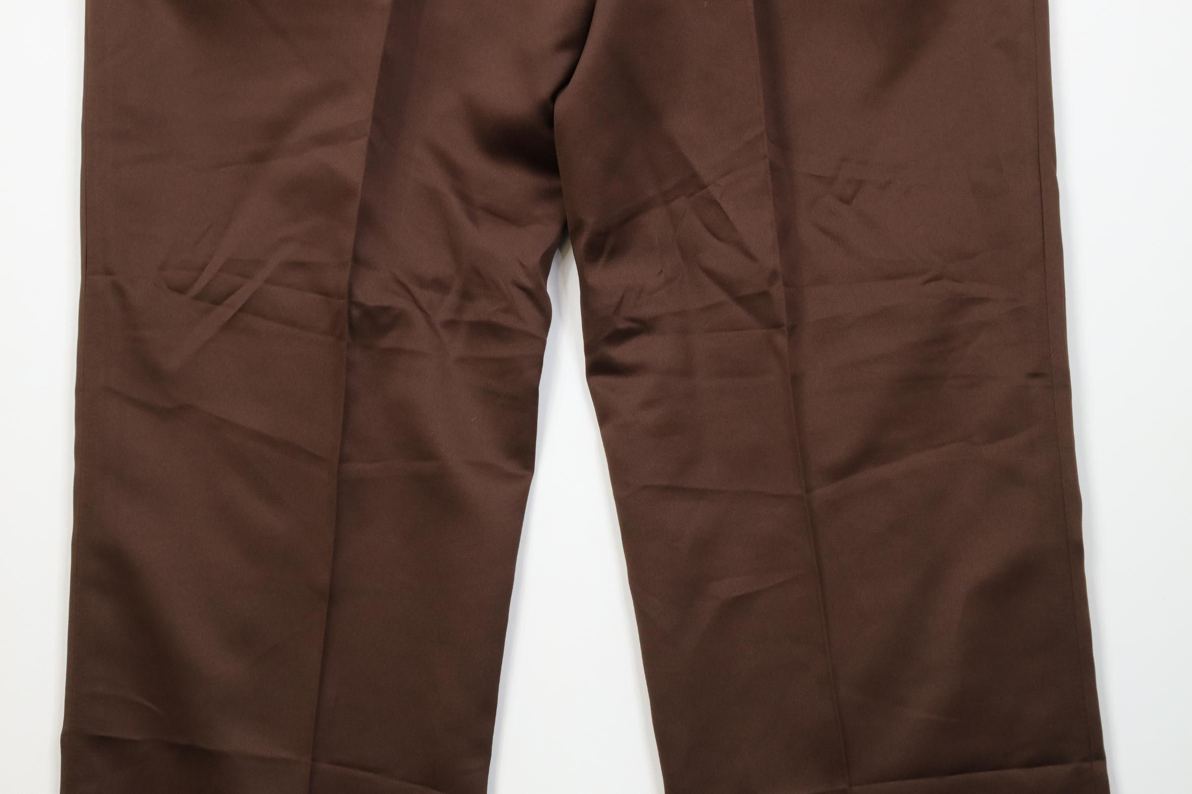 Vintage Vintage 90s Streetwear Cuffed Wide Leg Chino Pants Brown Size US 38 / EU 54 - 11 Thumbnail