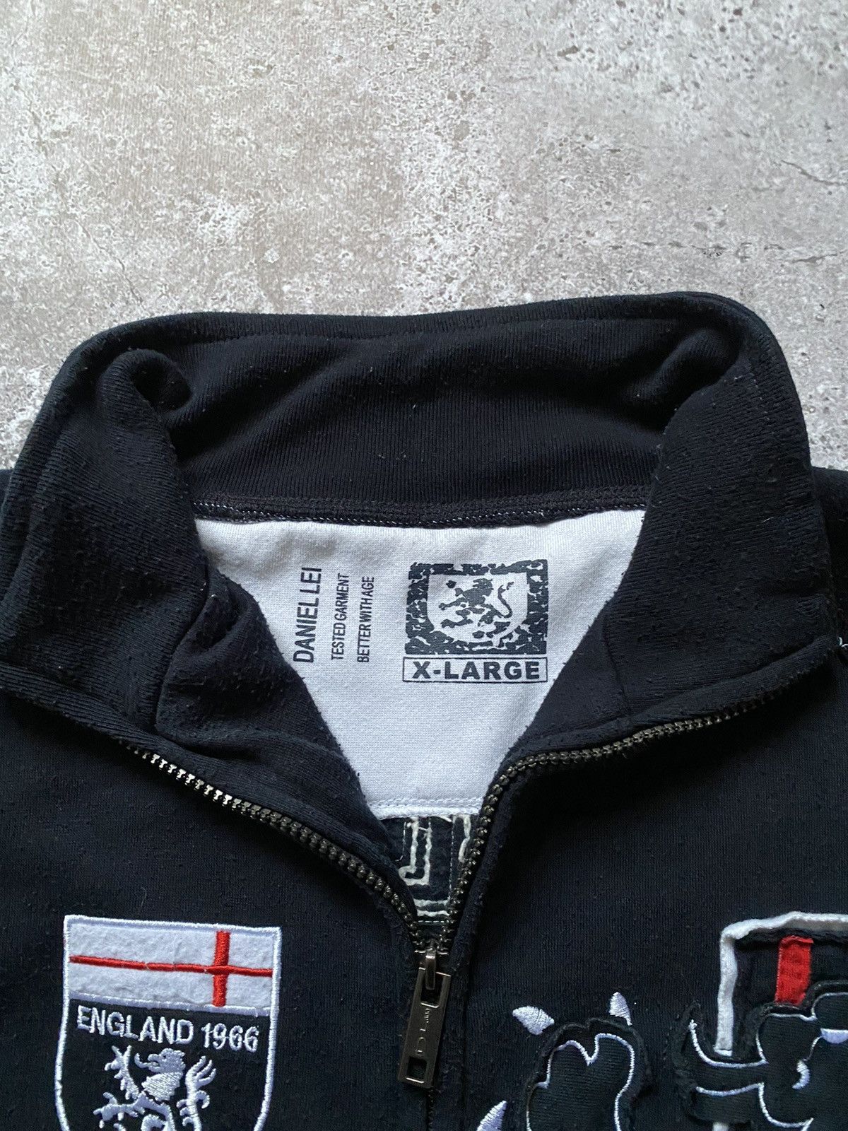 Vintage 🏴󠁧󠁢󠁥󠁮󠁧󠁿Y2k DANIEL LEI England 1966 Football Full Zip Sweatshirt Size US XL / EU 56 / 4 - 4 Thumbnail