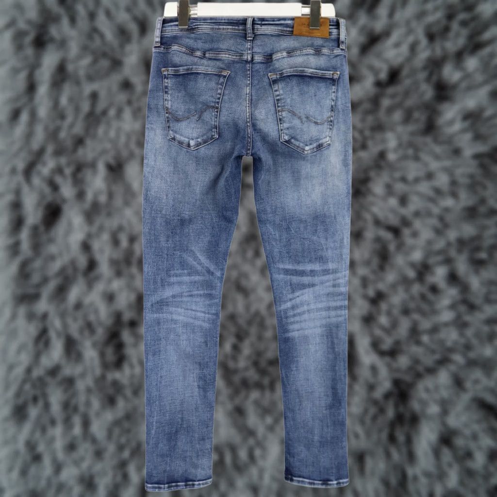 Jack & Jones JACK & JONES Slim / Glenn Jeans Mens W32/L32 Faded Whiskers Blue Distressed Size US 32 / EU 48 - 1 Thumbnail
