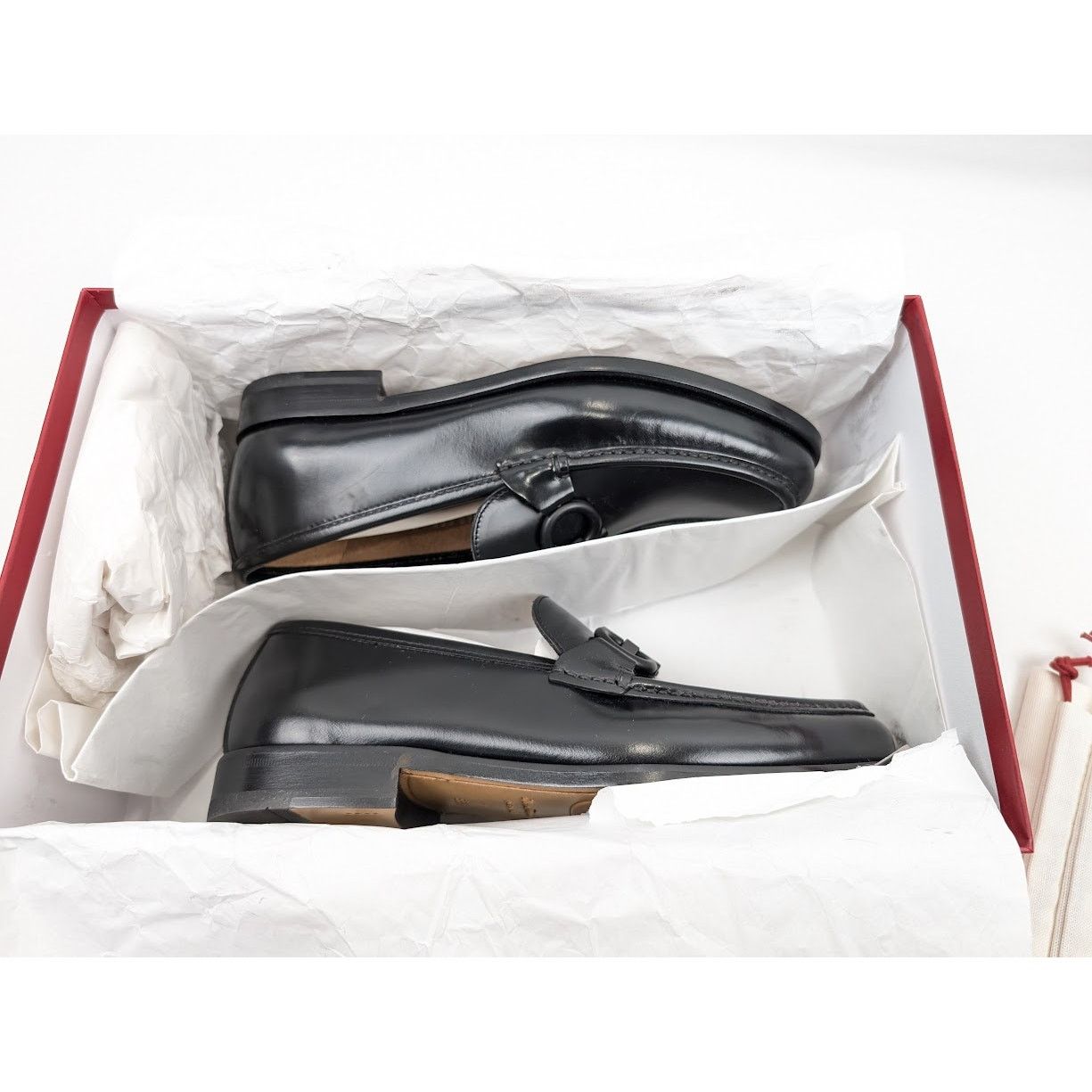 Salvatore Ferragamo o1rshd1 Rolo 10 Loafers Shoes in Nero Size US 7 / EU 40 - 21 Thumbnail