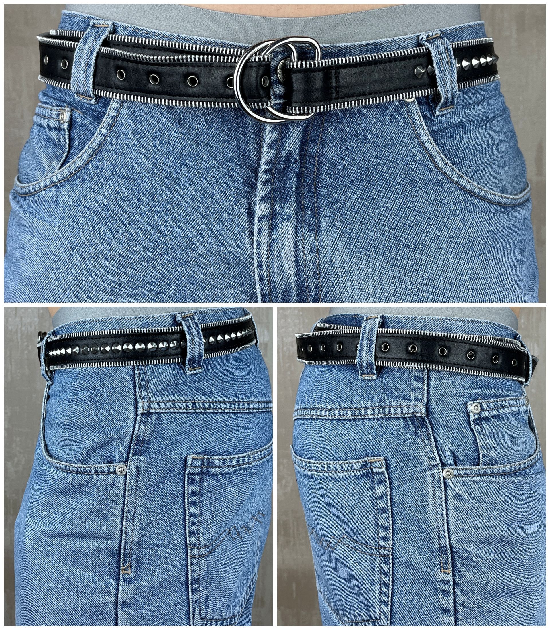 Other Avant Garde Eco Leather Belt Crust Punk Metal Rock Size ONE SIZE - 6 Thumbnail