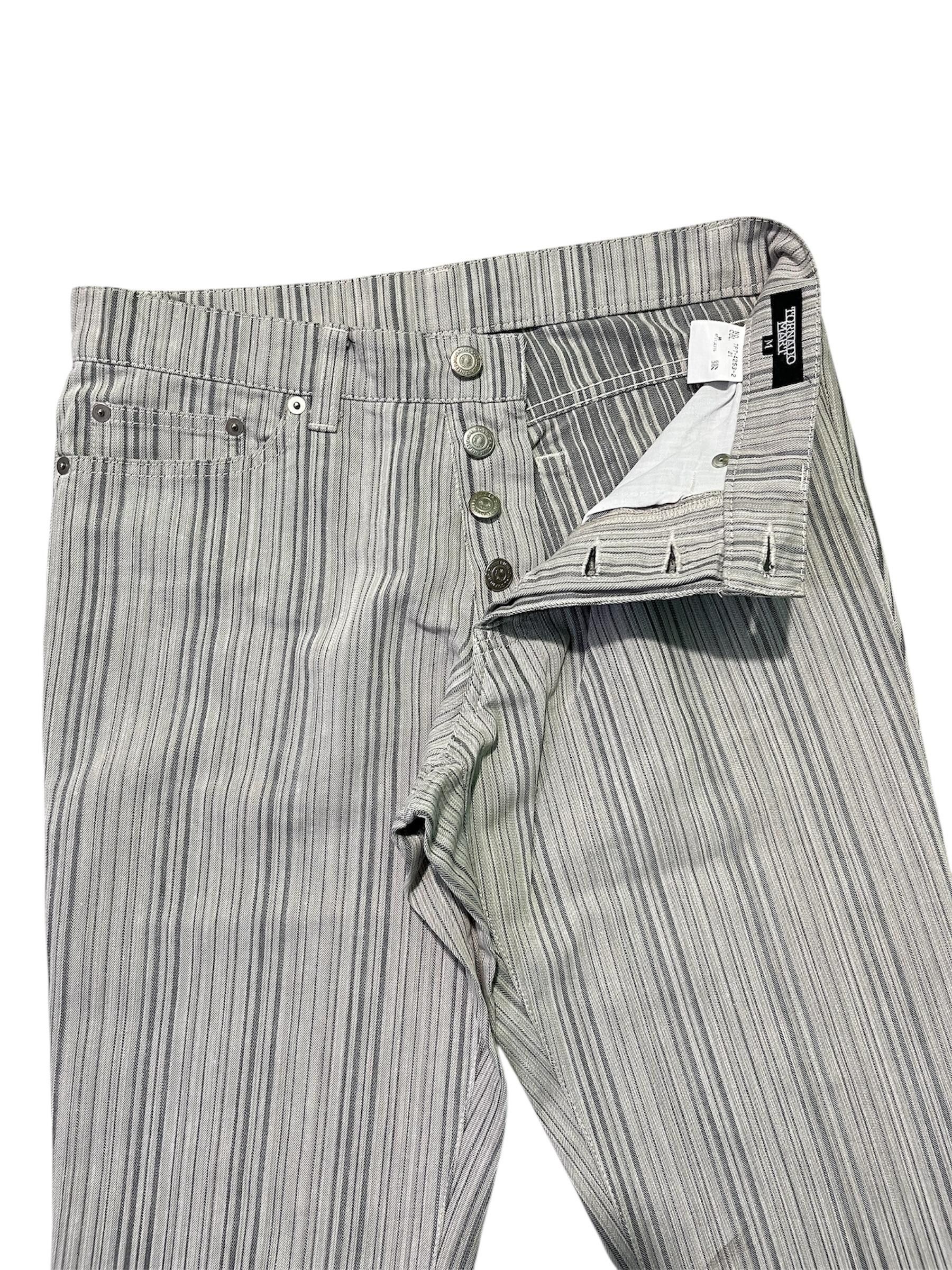 Tornado Mart Tornado Mart Flare Stripes Denim Size US 30 / EU 46 - 2 Thumbnail