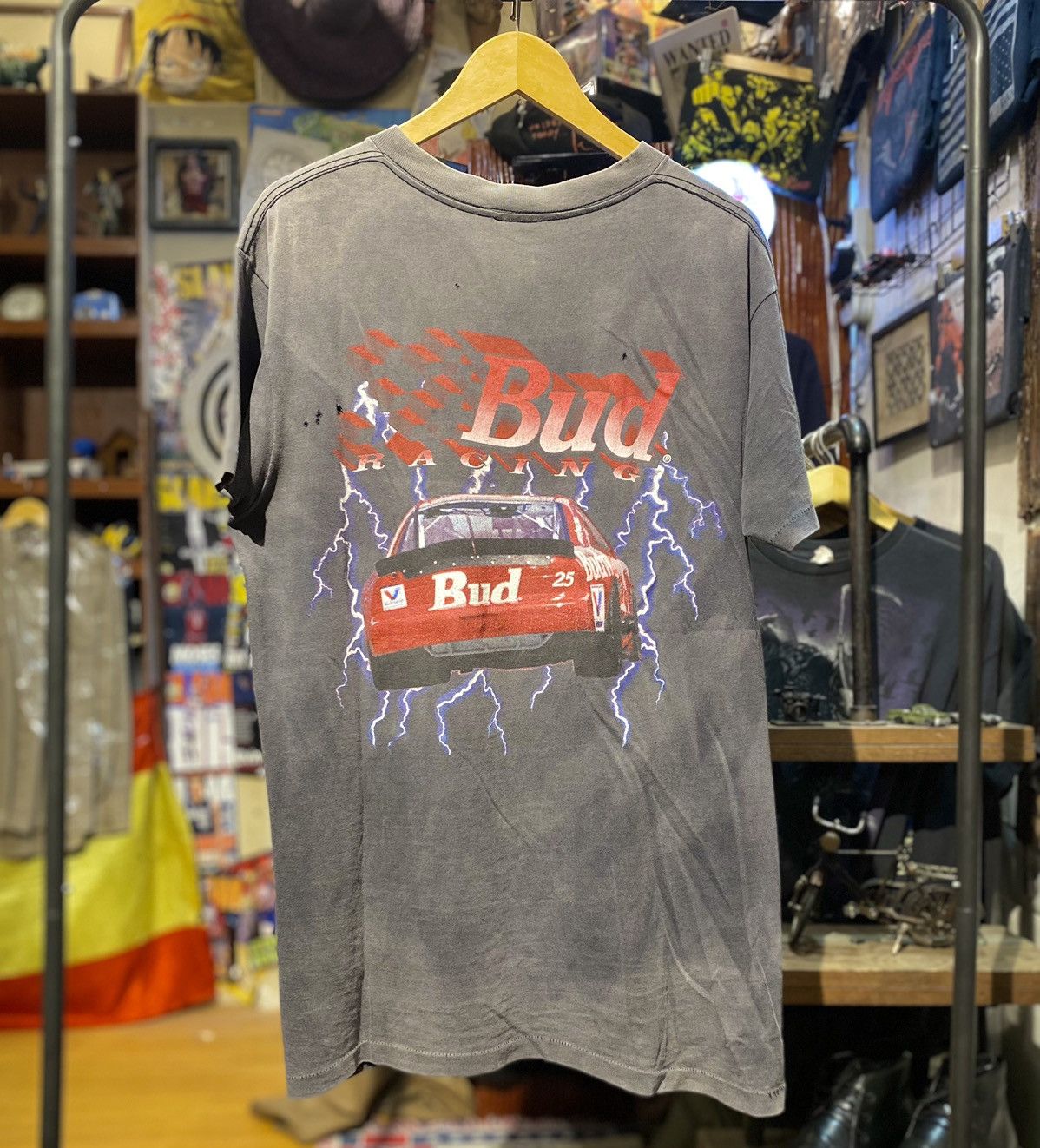 Budweiser × NASCAR × StraightFaded Nascar Tee Thunder Budweiser Ken Schrader 1995 Vintage 90’s Size US L / EU 52-54 / 3 - 4 Thumbnail