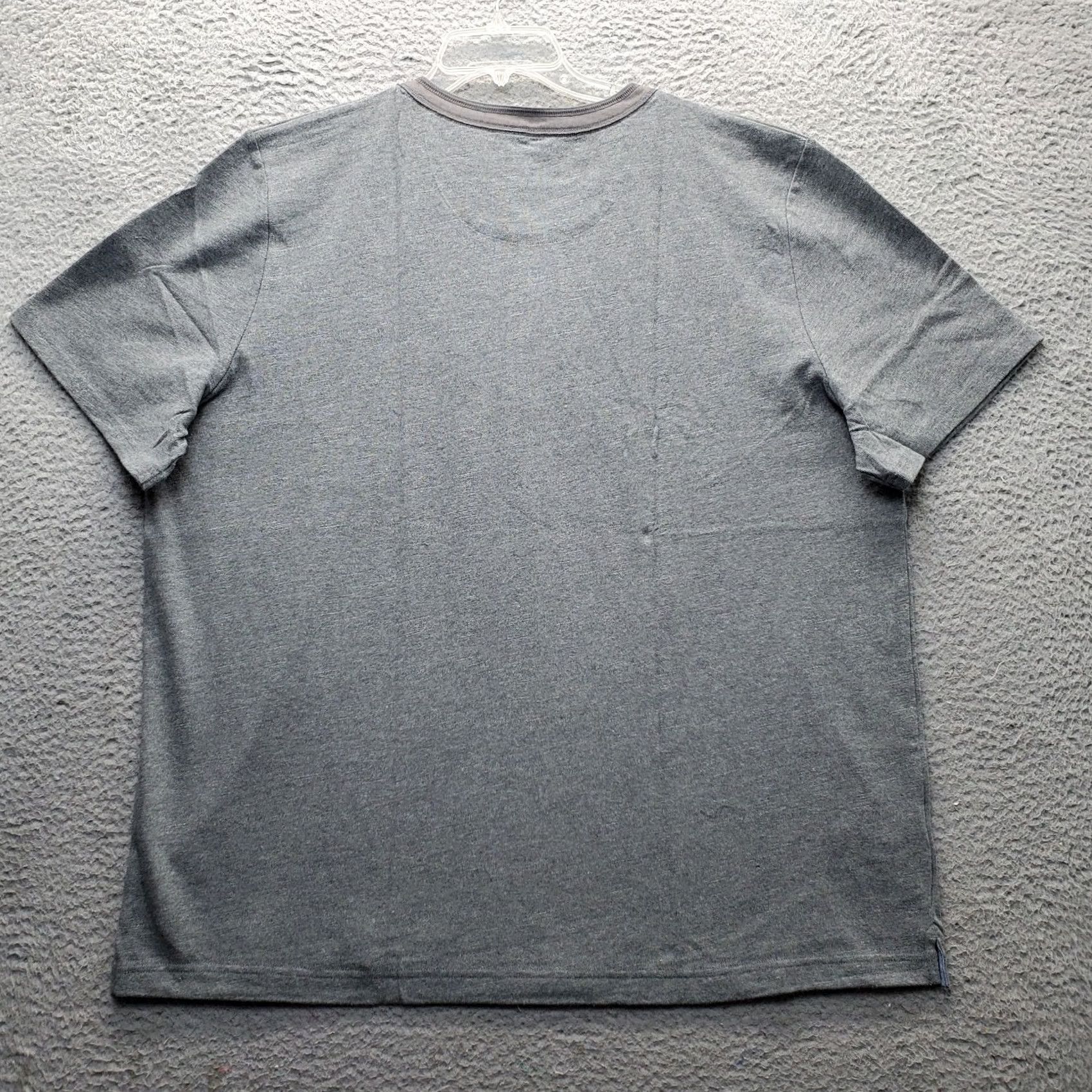 Vintage L.L. Bean Signature Shirt Mens XXL Gray Heather Slim Fit Henley Neck Short Sleeve Size US XXL / EU 58 / 5 - 2 Thumbnail