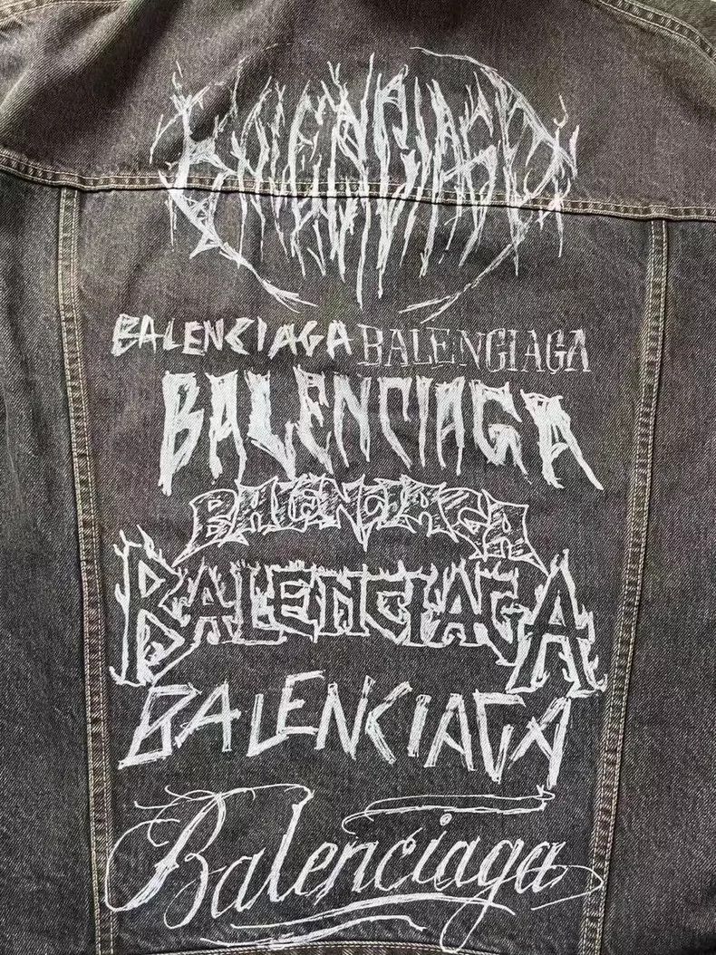 Balenciaga Balenciaga Dragon Pattern Limited Worn Denim Jacket for Ye Size US XS / EU 42 / 0 - 3 Thumbnail