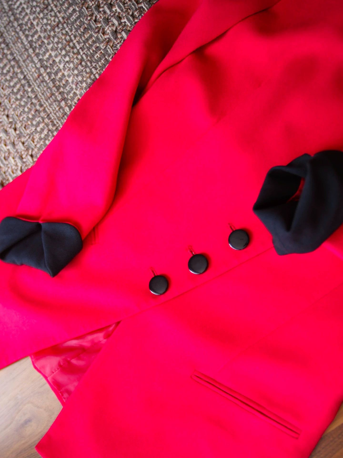 Dior Dior Vintage Red & Black Asymmetric Blazer US8 Size M / US 6-8 / IT 42-44 - 5 Thumbnail