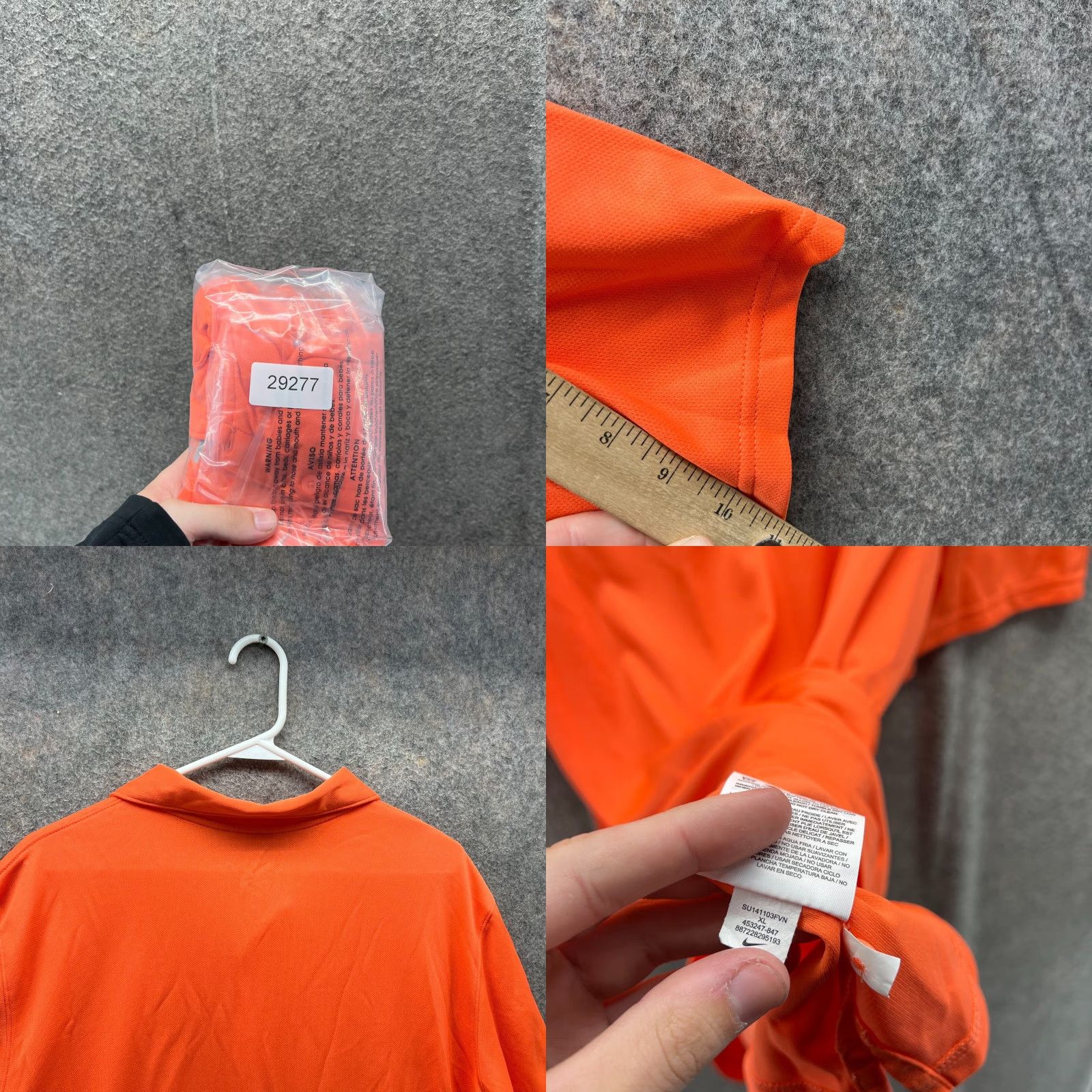 Nike Nike Polo Shirt Mens XL Orange Athletic Dri Fit Golf Swoosh Performance Shirt Size US XL / EU 56 / 4 - 8 Thumbnail