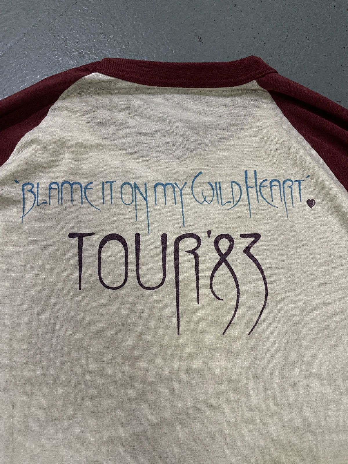 Band Tees × Vintage Vintage 80s Stevie Nicks “DONT BLAME IT ON ME” Raglan Tees Size US M / EU 48-50 / 2 - 5 Thumbnail
