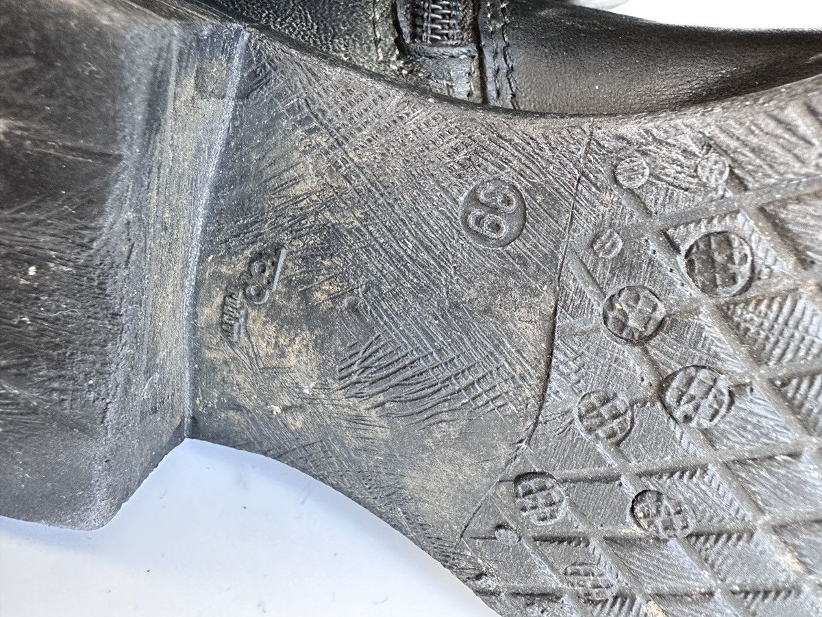 Other MJUS Leather Biker Boots 39 Distressed Dark (A.S.98 style) Size US 8.5 / IT 38.5 - 8 Thumbnail