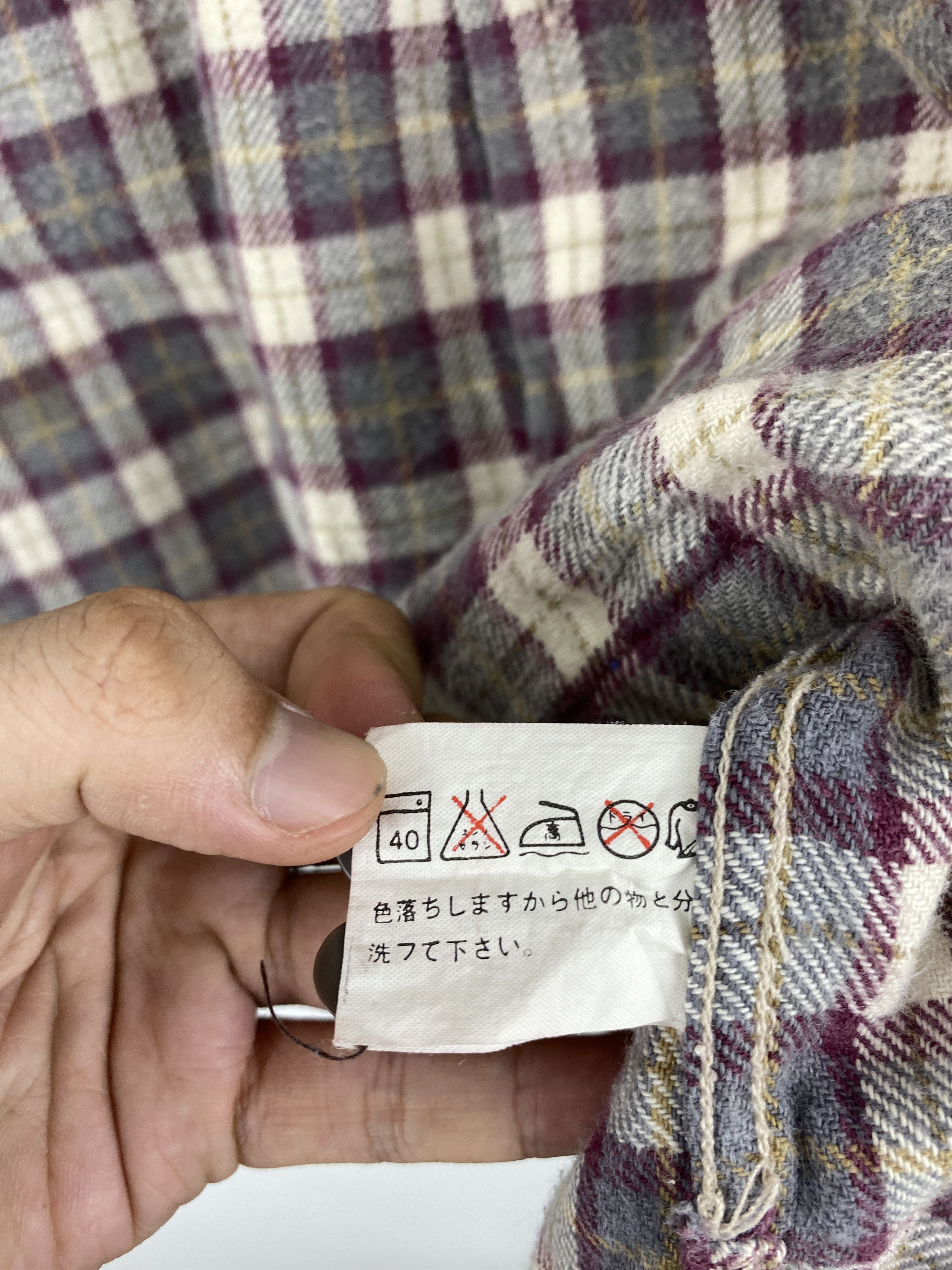 Uniqlo Vintage 90s Uniqlo Button Ups Plaid Flannel Shirt JA0132 Size US M / EU 48-50 / 2 - 7 Thumbnail