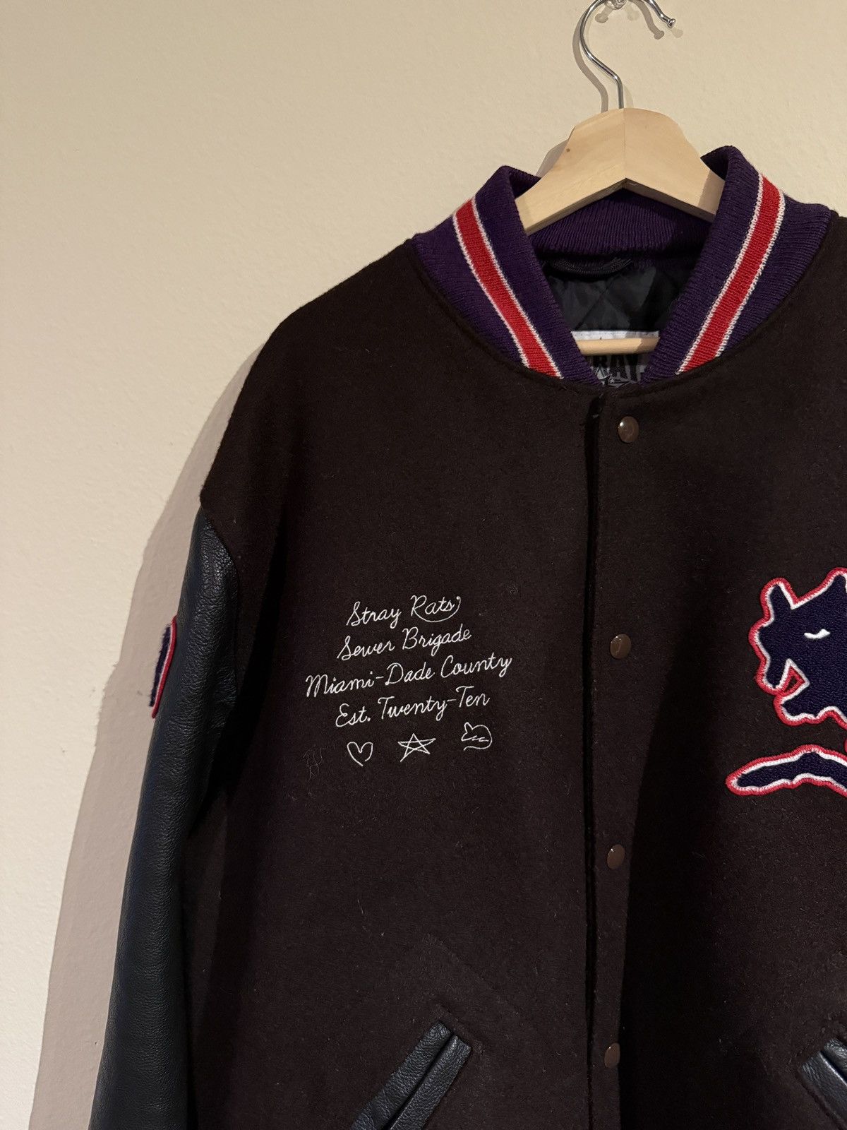 Stray Rats Stray Rats 10 year anniversary varsity jacket Size US XL / EU 56 / 4 - 2 Thumbnail