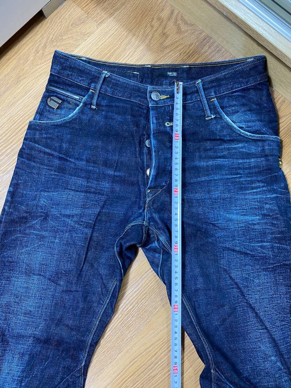 G-Star Crazy Crash Dirty Baggy Faded Jean Japan Avant Garde Style Size US 31 - 20 Thumbnail
