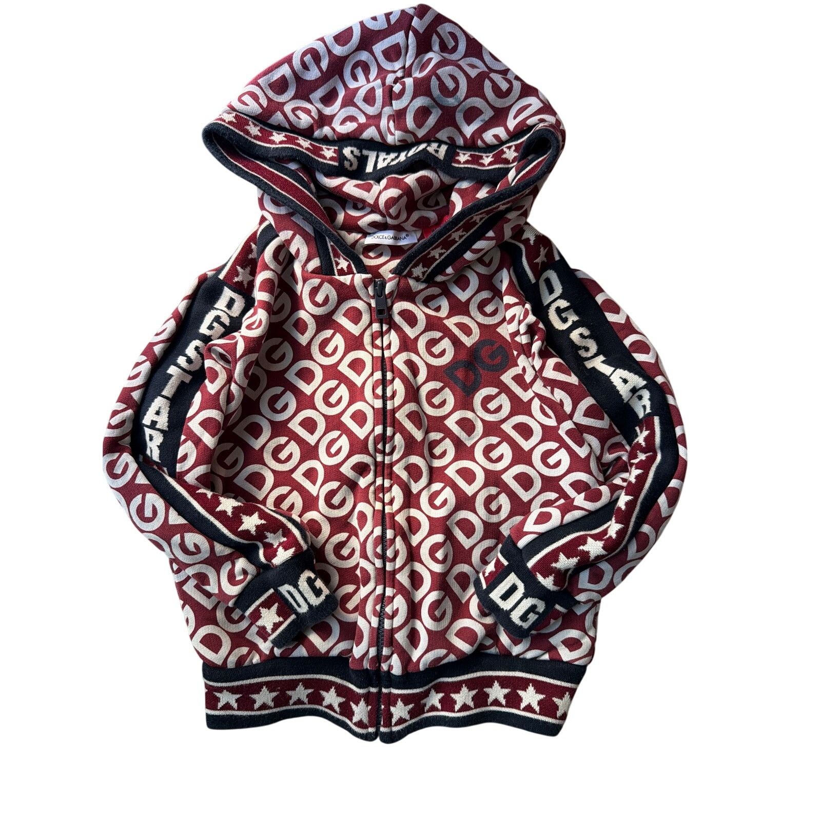 Dolce & Gabbana 0246 Dolce Gabbana Kids DG Millennials Logo Zip Hoodie Size3 Size S / US 4 / IT 40 - 1 Thumbnail