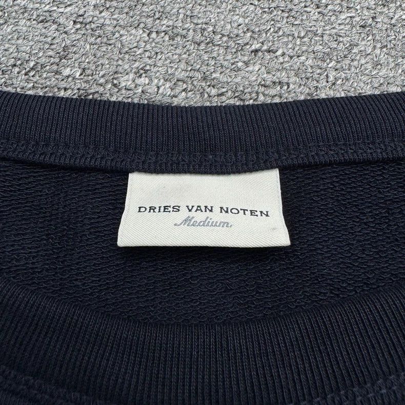 Dries Van Noten DRIES VAN NOTEN Black heavy embroidery patterned hoodie Size M / US 6-8 / IT 42-44 - 6 Thumbnail