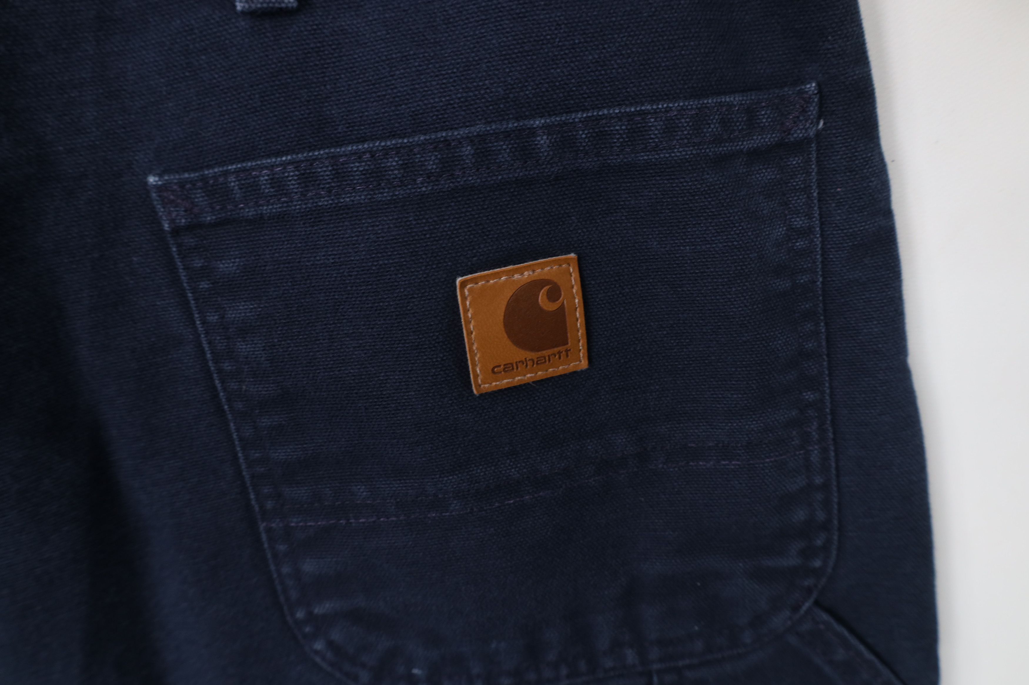 Carhartt Vintage Y2K Carhartt Wide Leg Dungaree Pants Navy Blue Size US 42 / EU 58 - 12 Thumbnail