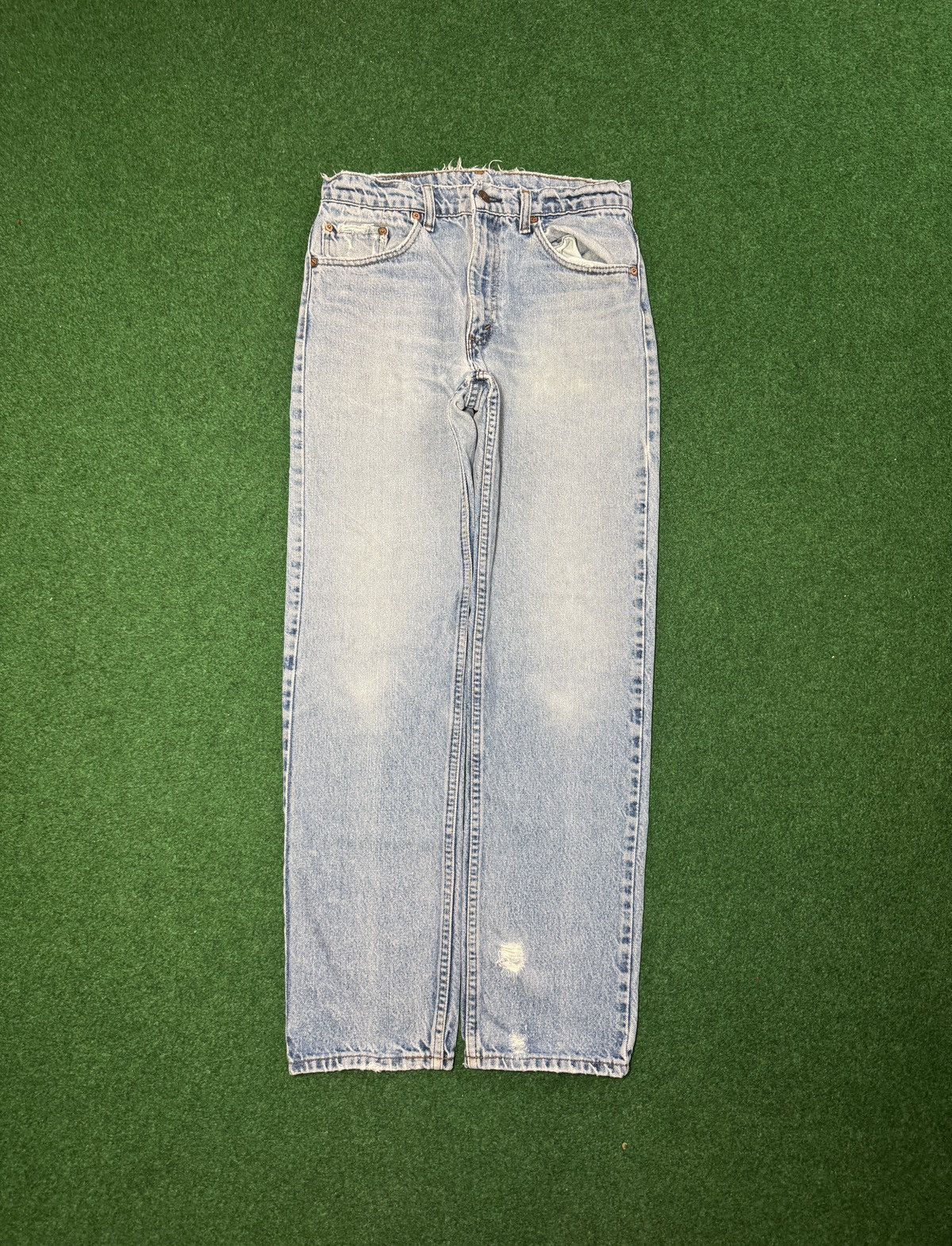 Levi's Vintage Clothing Vintage 90s Levi’s 505 Slim Straight Light Wash Denim Jeans Size US 30 / EU 46 - 3 Thumbnail