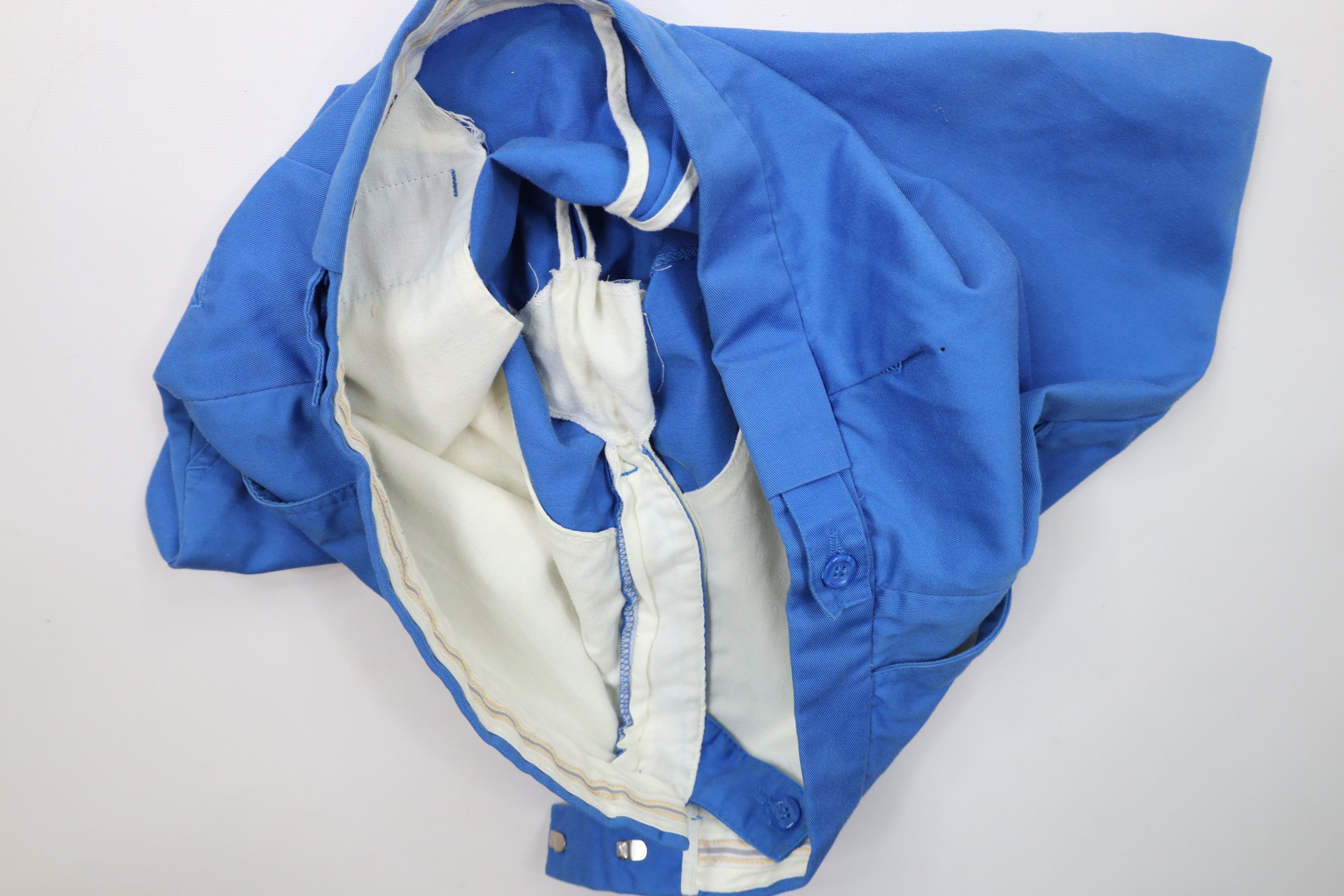 Vintage Vintage 70s Streetwear Knee Golf Chino Shorts Royal Blue Size US 36 / EU 52 - 12 Thumbnail