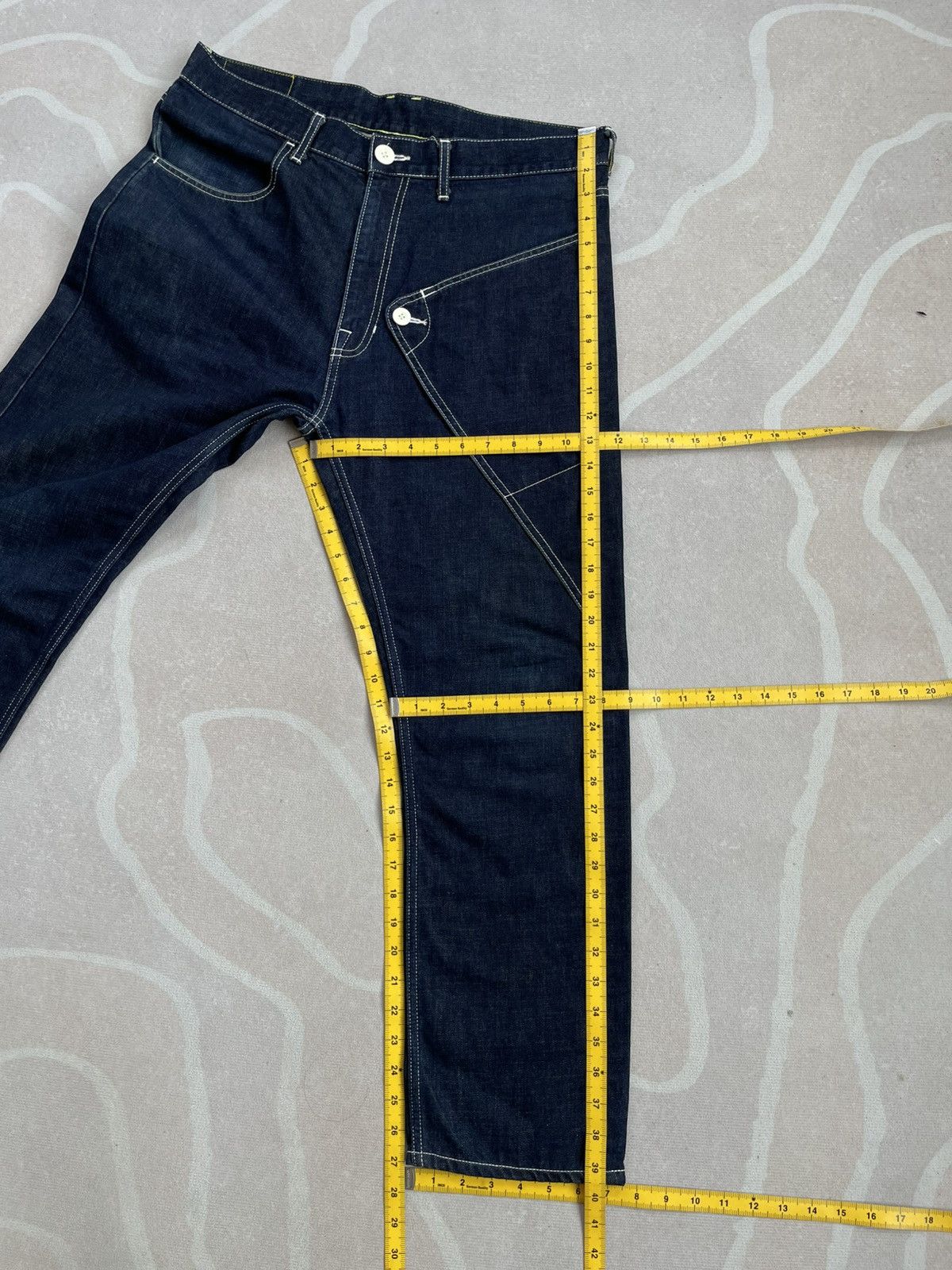Japanese Brand MACKDADDY FLIP POCKET JEANS Size US 35 - 19 Thumbnail