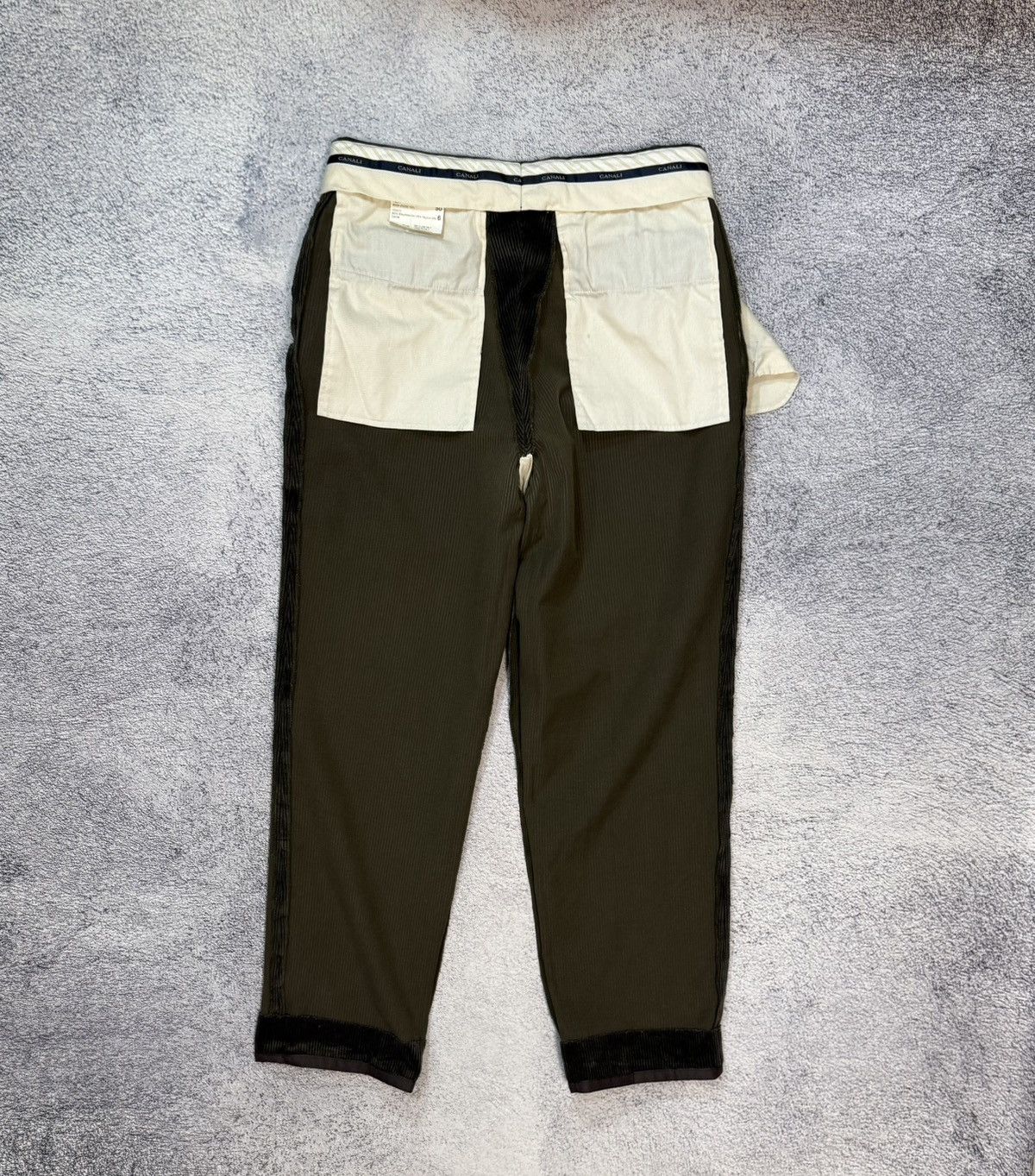 Canali Canali Men Corduroy Chino Pants Made In Italy Size 50 Luxury Size US 34 / EU 50 - 13 Thumbnail