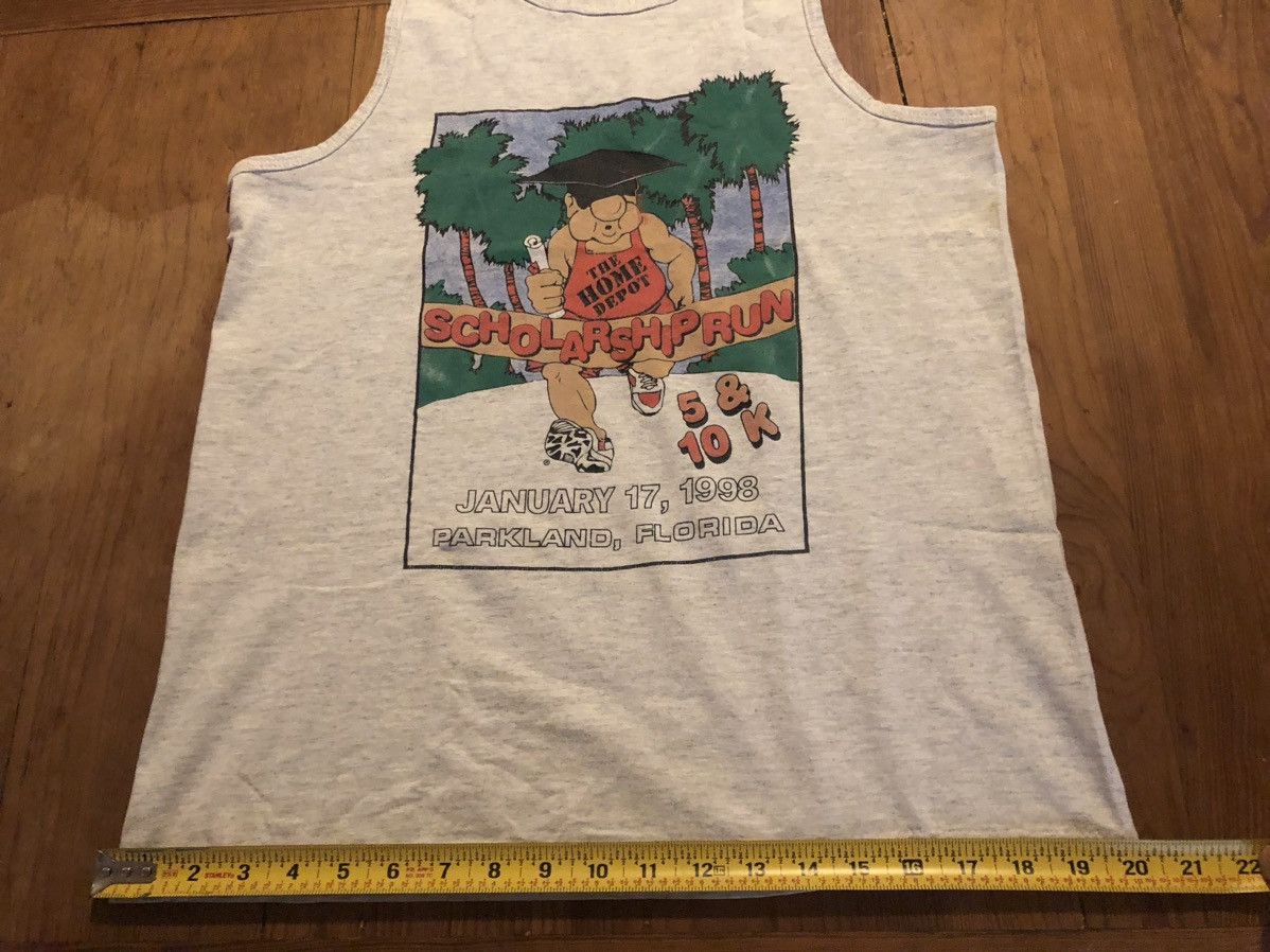 Vintage Vintage 90 Home Depot “Scholarship Run” Sleeveless Shirt S/M Size US M / EU 48-50 / 2 - 4 Thumbnail