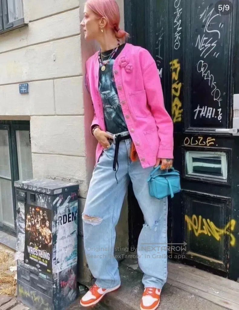 Chanel Chanel Fantasy pink camelia denim jacket Size XS / US 0-2 / IT 36-38 - 7 Thumbnail