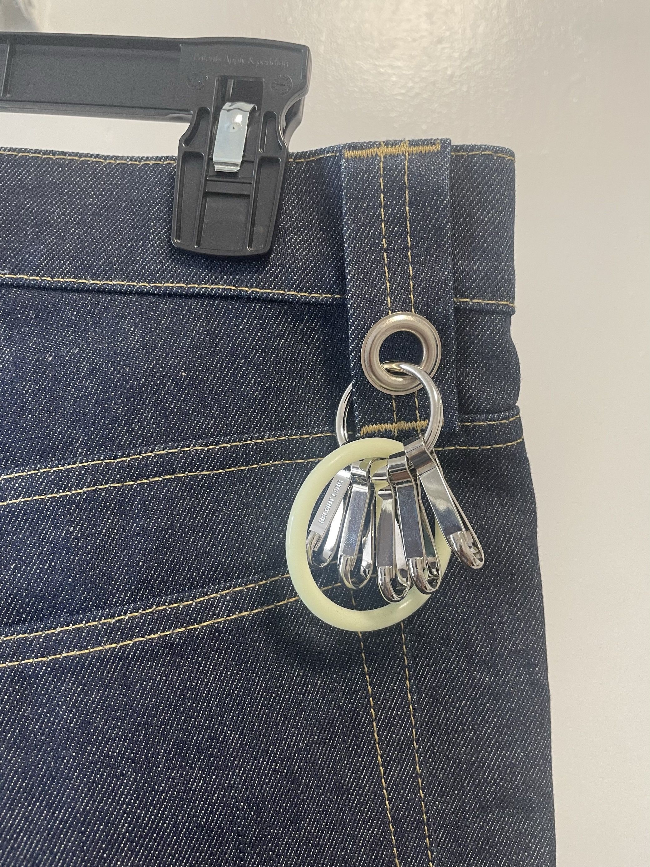 Helmut Lang Helmut Lang Masculine Raw Denim with Key Rings Size US 31 - 6 Thumbnail