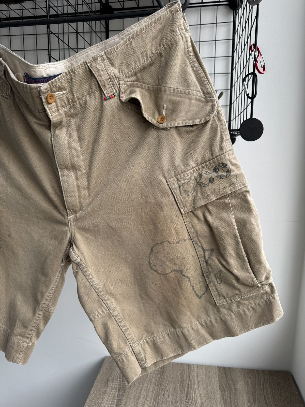 Polo Ralph Lauren Vintage Polo Ralph Lauren Safari Africa Cargo Printed Shorts Size US 36 / EU 52 - 6 Thumbnail