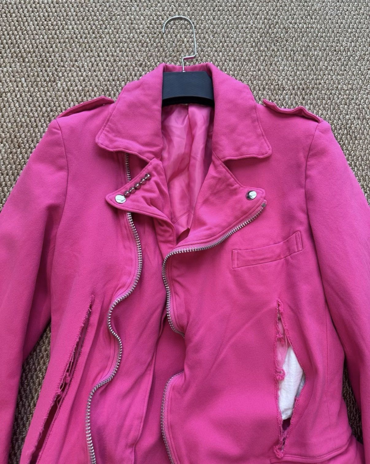 Comme des Garcons Comme des Garçons Homme Plus Distressed Biker Jacket K23 Size US S / EU 44-46 / 1 - 2 Thumbnail