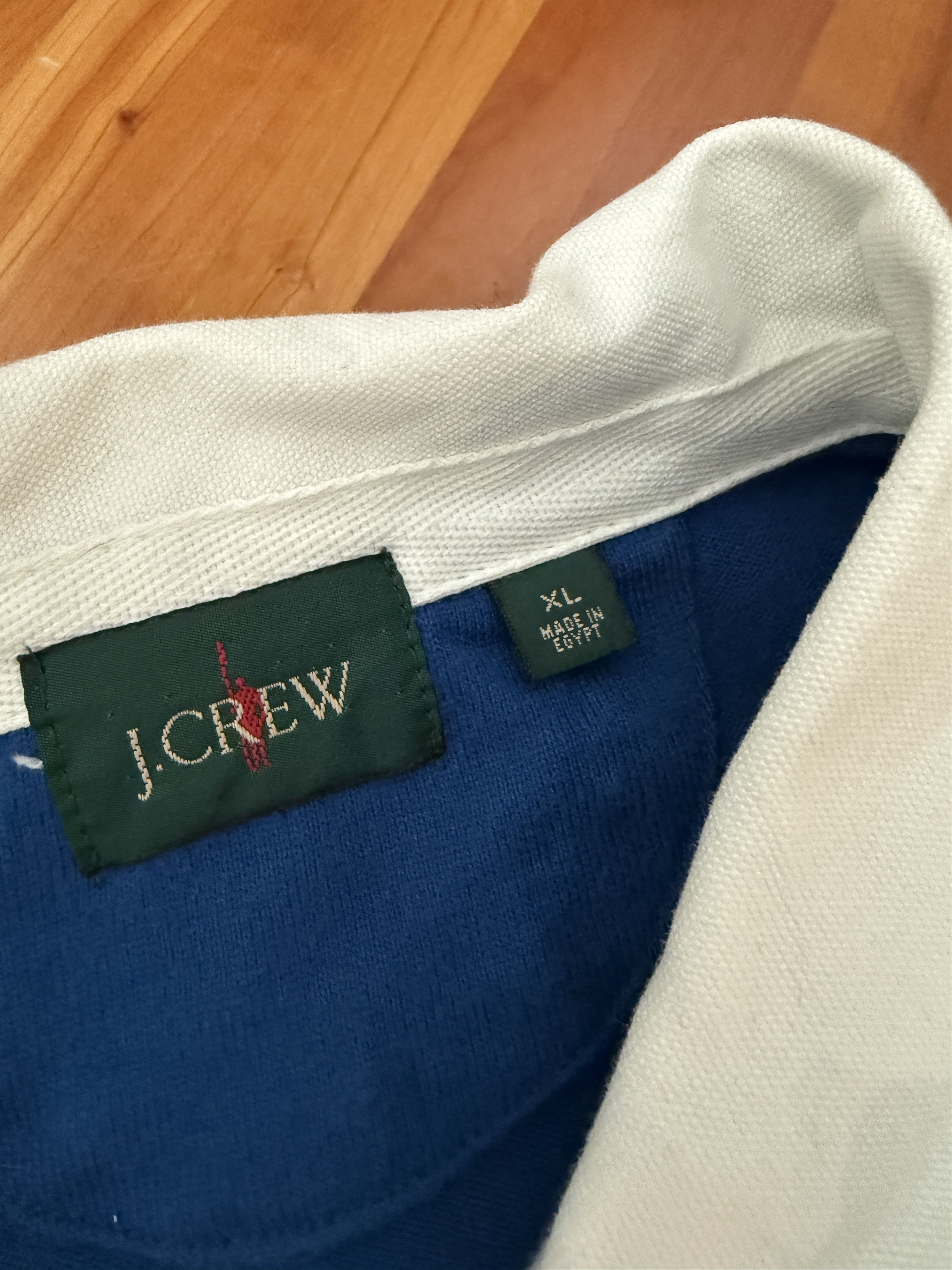 J.Crew J.Crew Color Block Rugby Polo L/s Size US XL / EU 56 / 4 - 8 Thumbnail