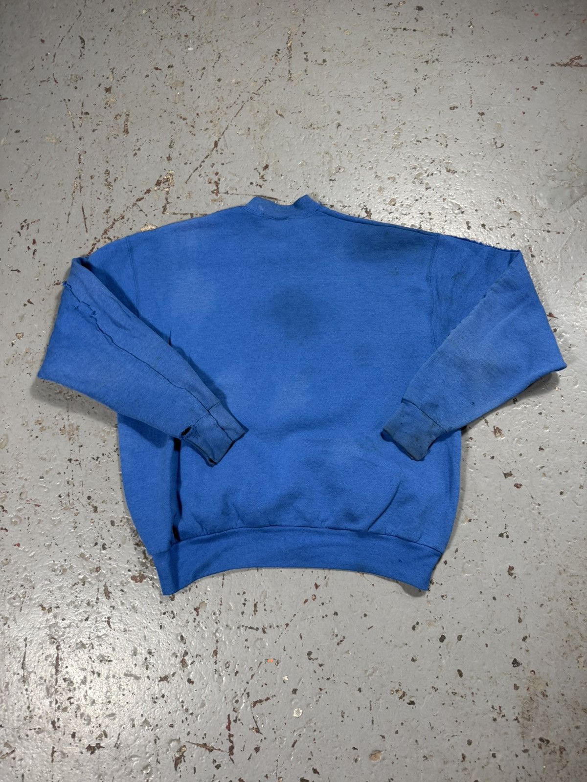 Other Insane Patched Restitched Distressed Blank Blue Crewneck Size US XL / EU 56 / 4 - 9 Thumbnail