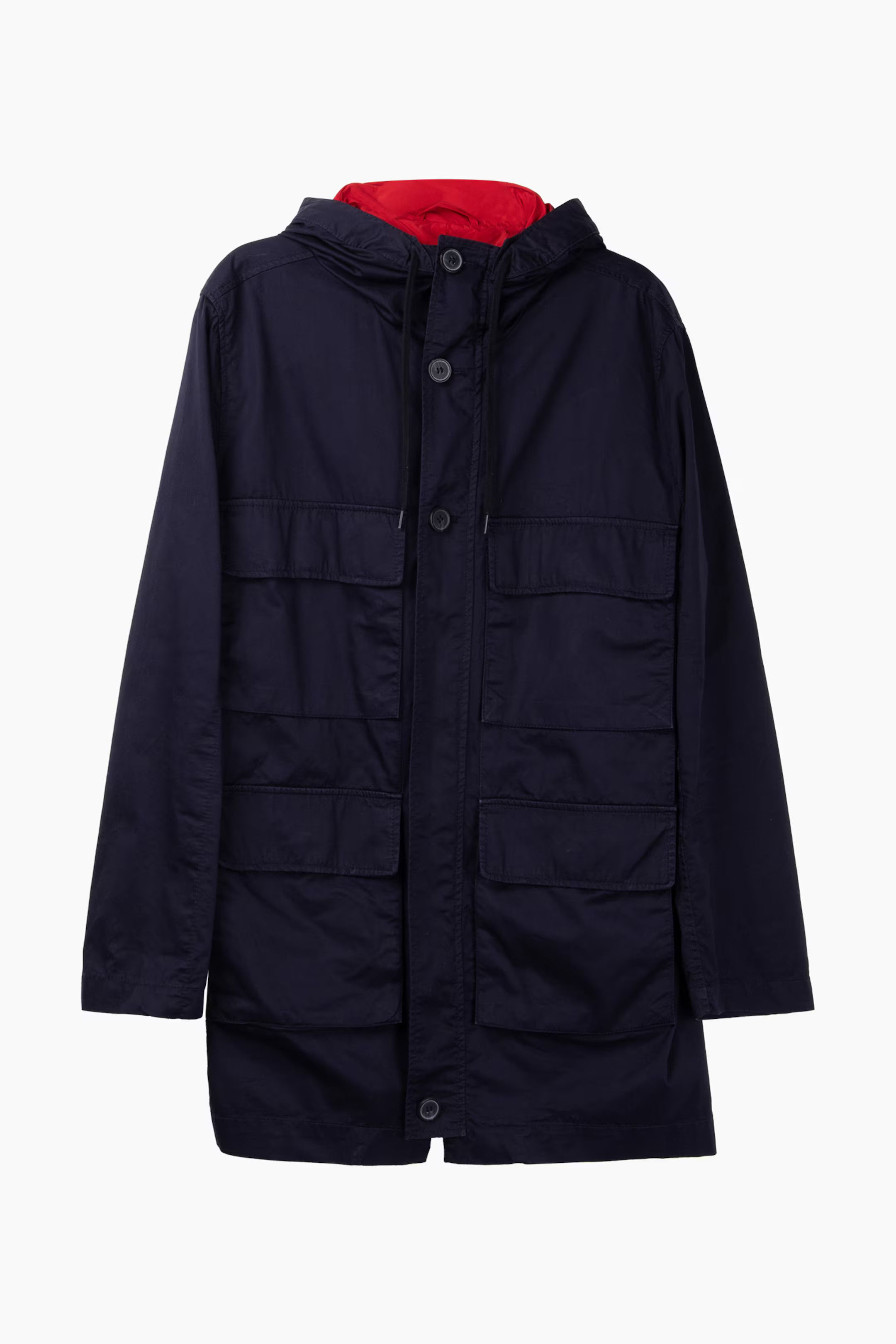 Marni x H&M Lightweight Blue Parka Multipocket 48 size M