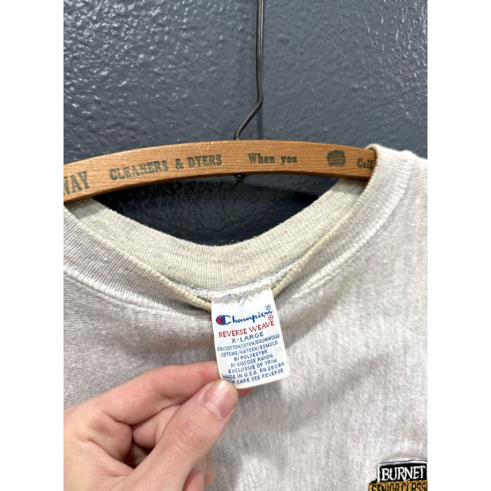 Champion VINTAGE Champion Reverse Weave Sweatshirt Golf 90s XL Men Gray Pullover Classic Burnet Senior Size US XL / EU 56 / 4 - 2 Thumbnail