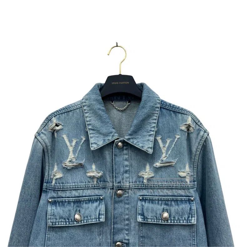 Louis Vuitton Louis Vuitton SS25 black logo denim jacket Size US M / EU 48-50 / 2 - 4 Thumbnail