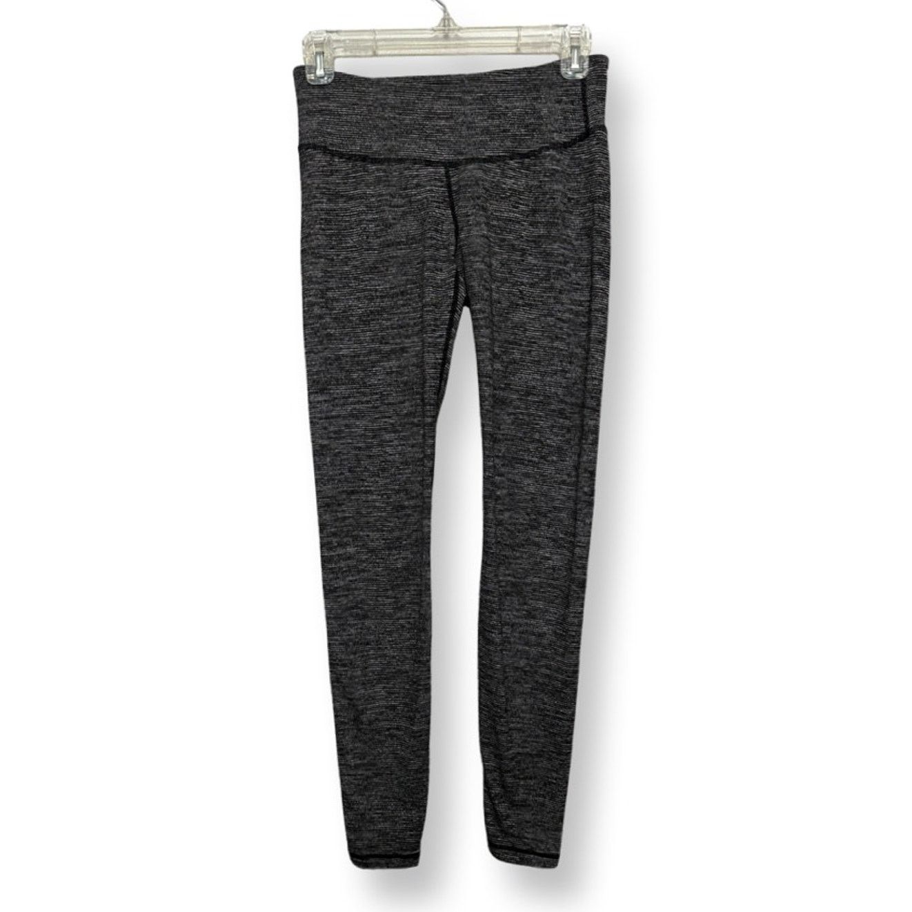 Old Navy Old Navy Active Leggings Black Space Dye Wide Waistband S Size 32" / US 10 / IT 46 - 1 Thumbnail