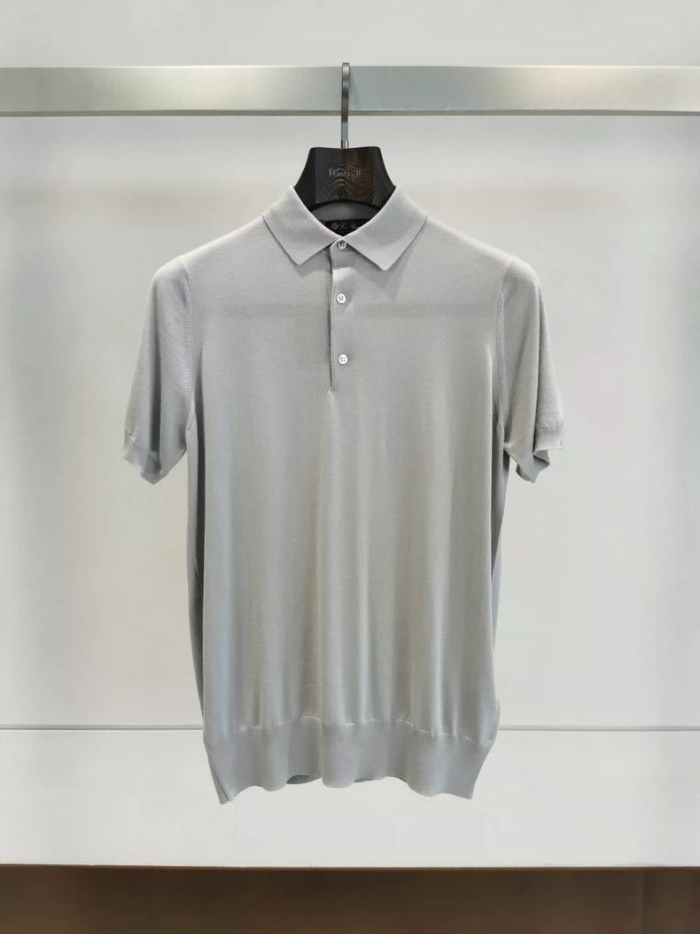 Loro Piana LORO PIANA Knitted polo shirt Size US M / EU 48-50 / 2 - 1 Thumbnail
