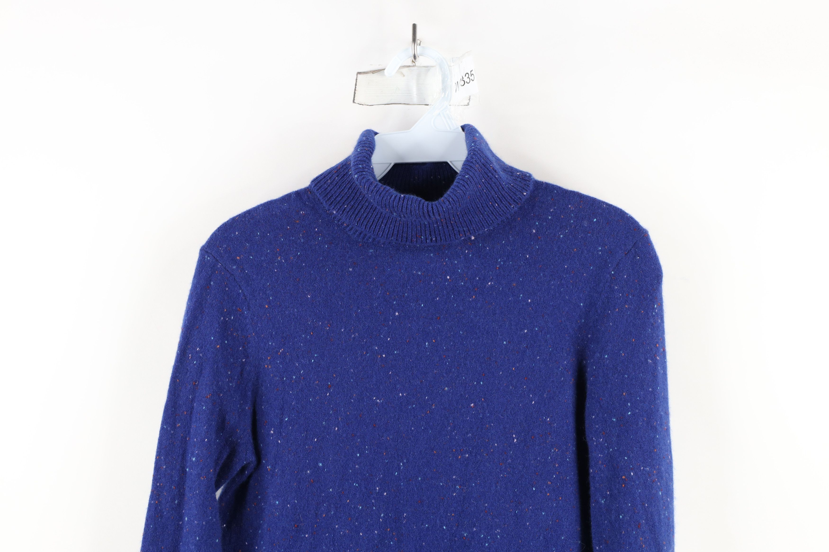Lands' End × Vintage Vintage Lands End Rainbow Cashmere Knit Turtleneck Sweater Size XS / US 0-2 / IT 36-38 - 2 Thumbnail