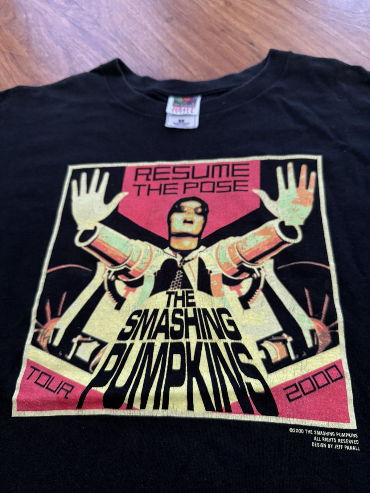 Fruit Of The Loom Vintage Smashing Pumpkins T Shirt 2000 Resume The Posse Tour Size US M / EU 48-50 / 2 - 2 Thumbnail