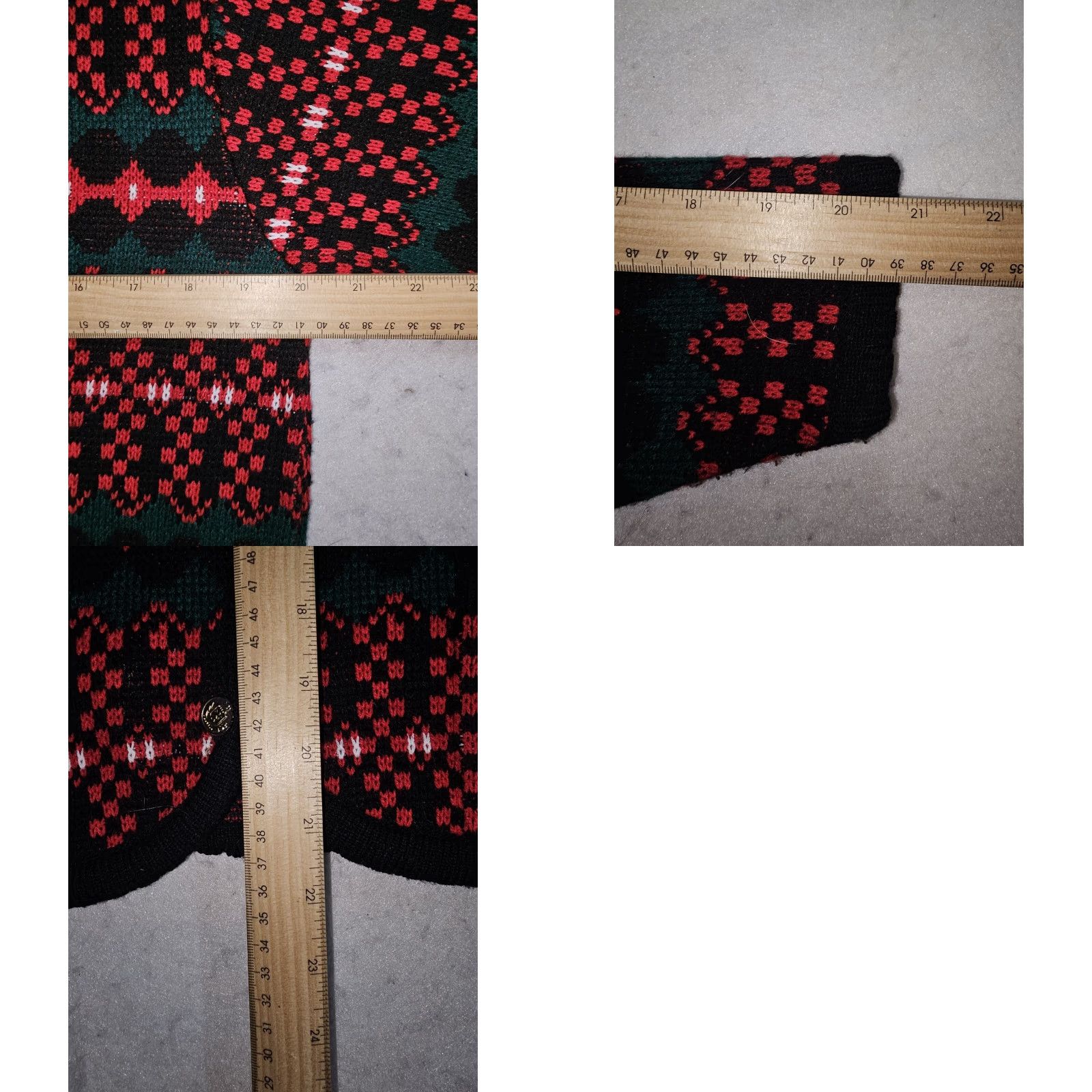 Vintage VINTAGE Tally Ho Sweater Cardigan Button-Up Christmas Holiday Red Women's Size Small Size S / US 4 / IT 40 - 8 Thumbnail