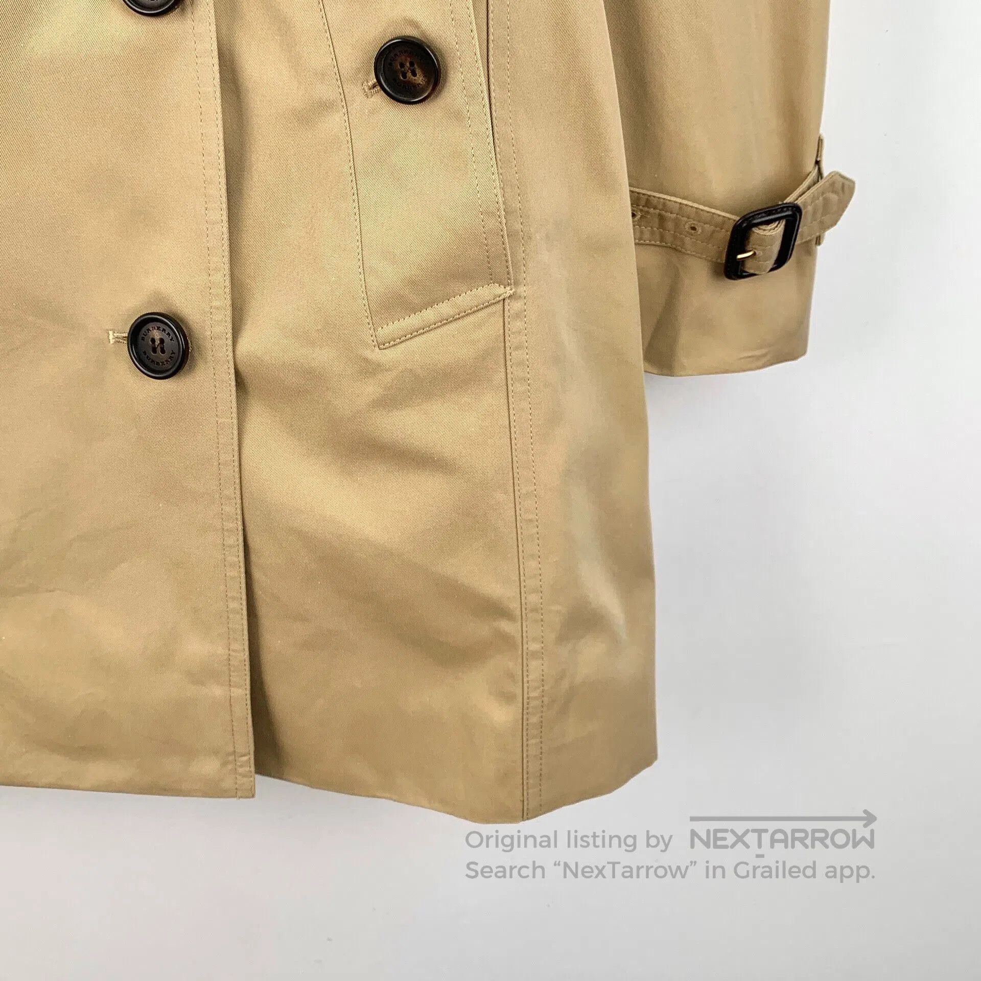 Burberry Burberry Brown Cotton Collar Double-breasted Long Sleeve B Size XS / US 0-2 / IT 36-38 - 4 Thumbnail