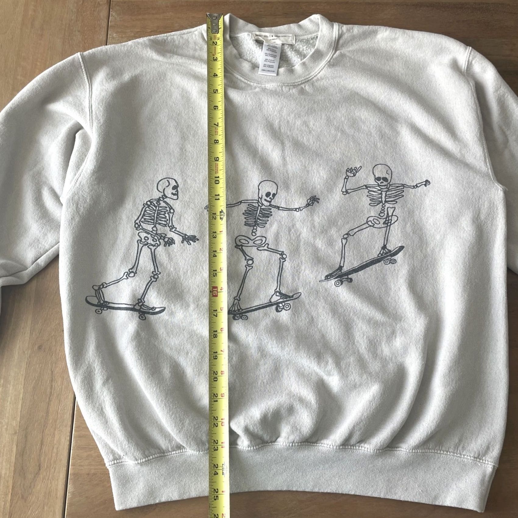 Urban Outfitters Urban Outfitters Skeleton Skate Crewneck Sweatshirt Gray Size S/M Women's Size S / US 4 / IT 40 - 4 Thumbnail