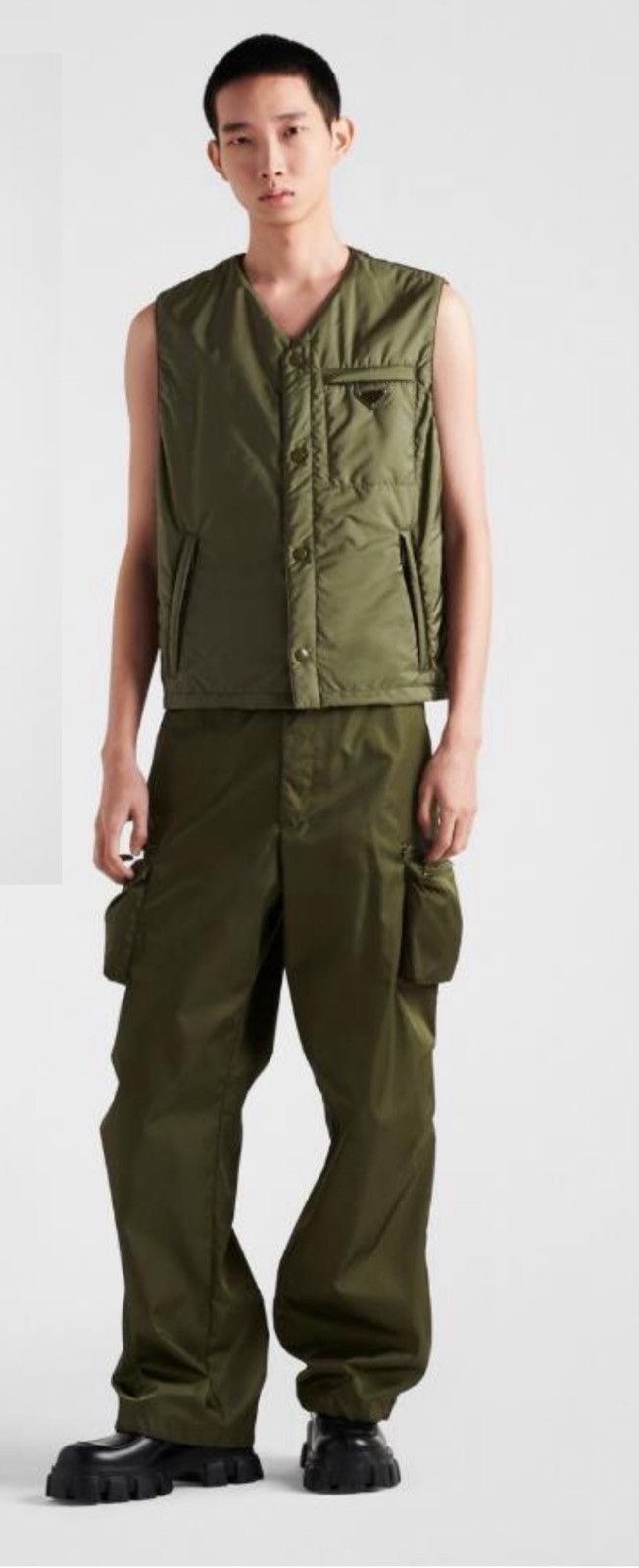Prada Military Re-Nylon Cargo Pants
