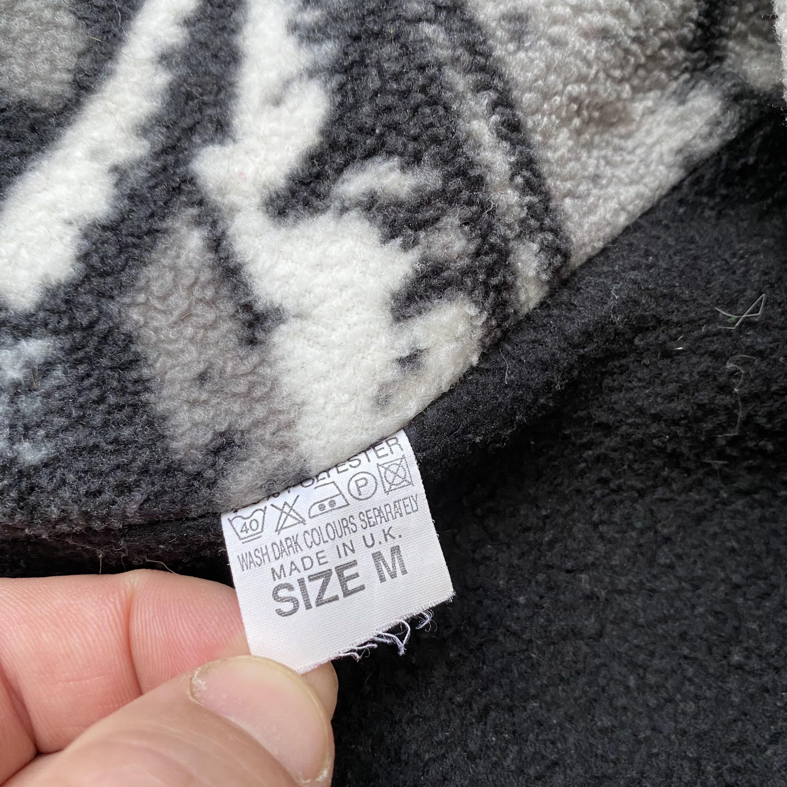 🐺 Vintage Fleece Wolf Sherpa Jacket Full Zip Animal print