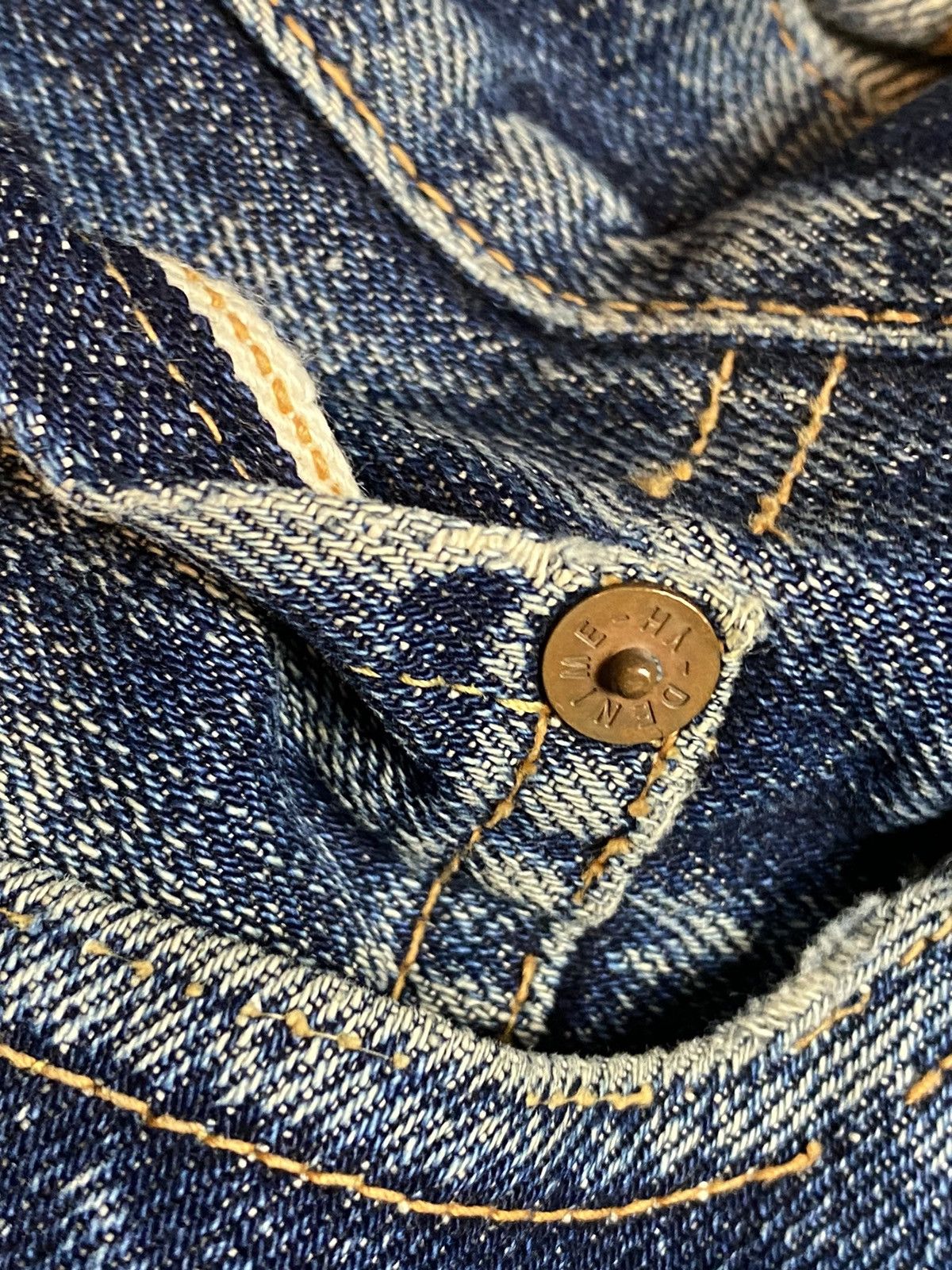 Denime × Vintage 90s Denime Orizzonti WWII 501 Style Hidden Rivette Jeans Size US 28 / EU 44 - 9 Thumbnail